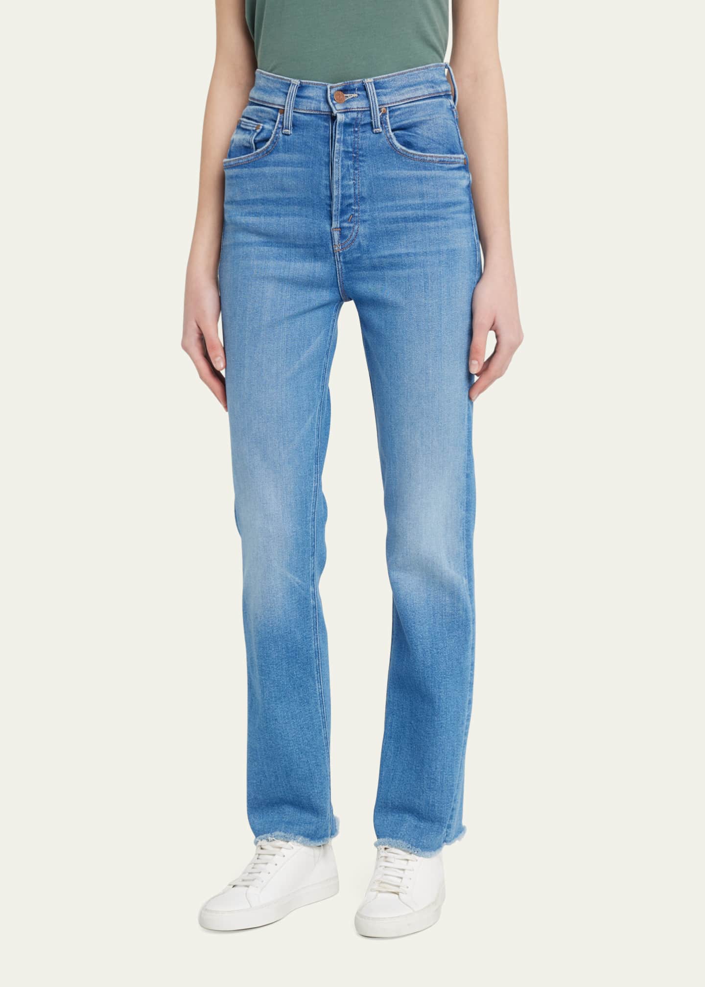 MOTHER The Tripper Ankle Fray Jeans - Bergdorf Goodman