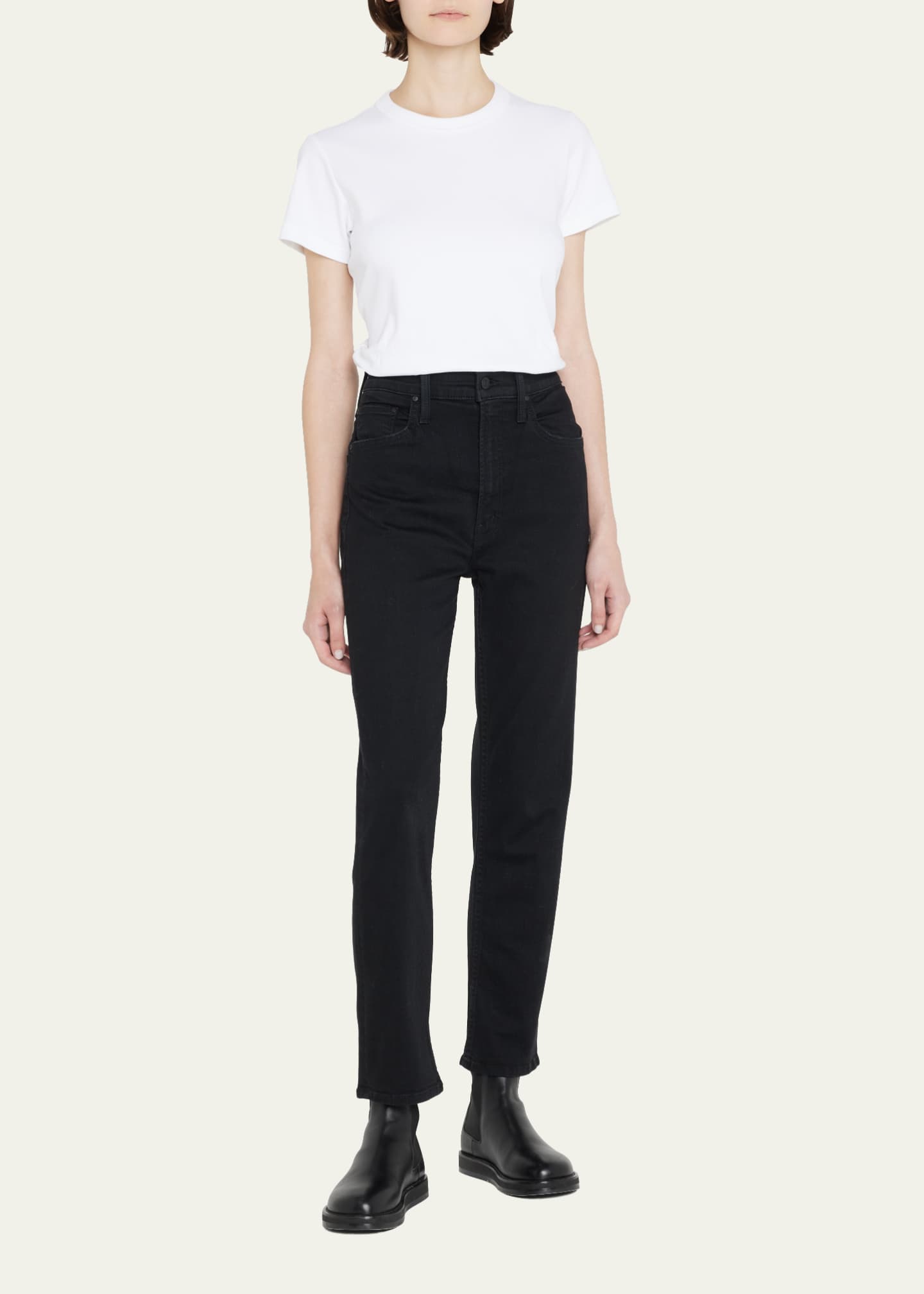 MOTHER The High Waisted Rider Ankle Jeans - Bergdorf Goodman