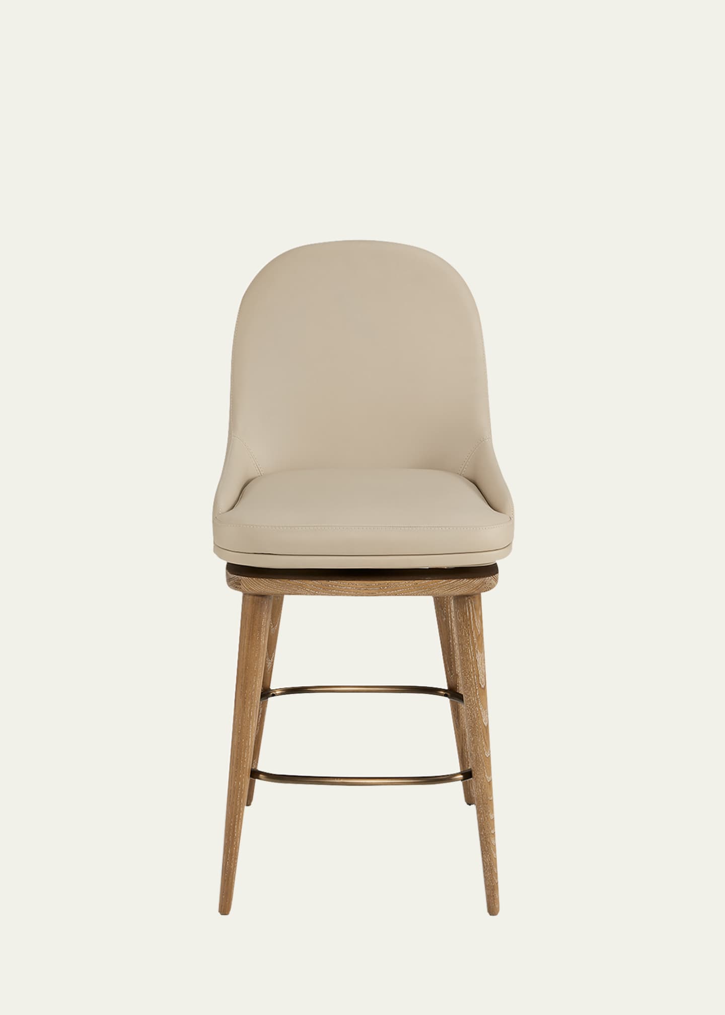 Interlude Home Harper Swivel Counter Stool - Thumbnail 4