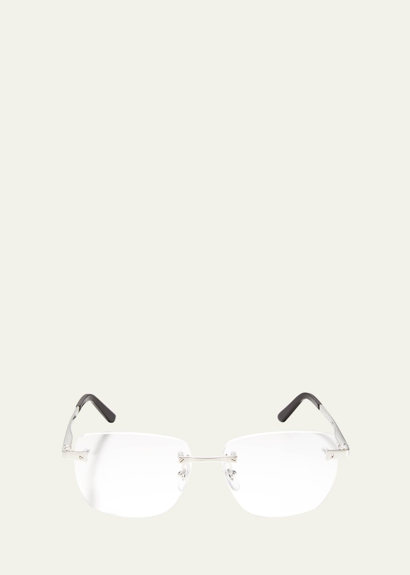 Cartier Men's Rimless Metal Optical Glasses Image 3 of 5
