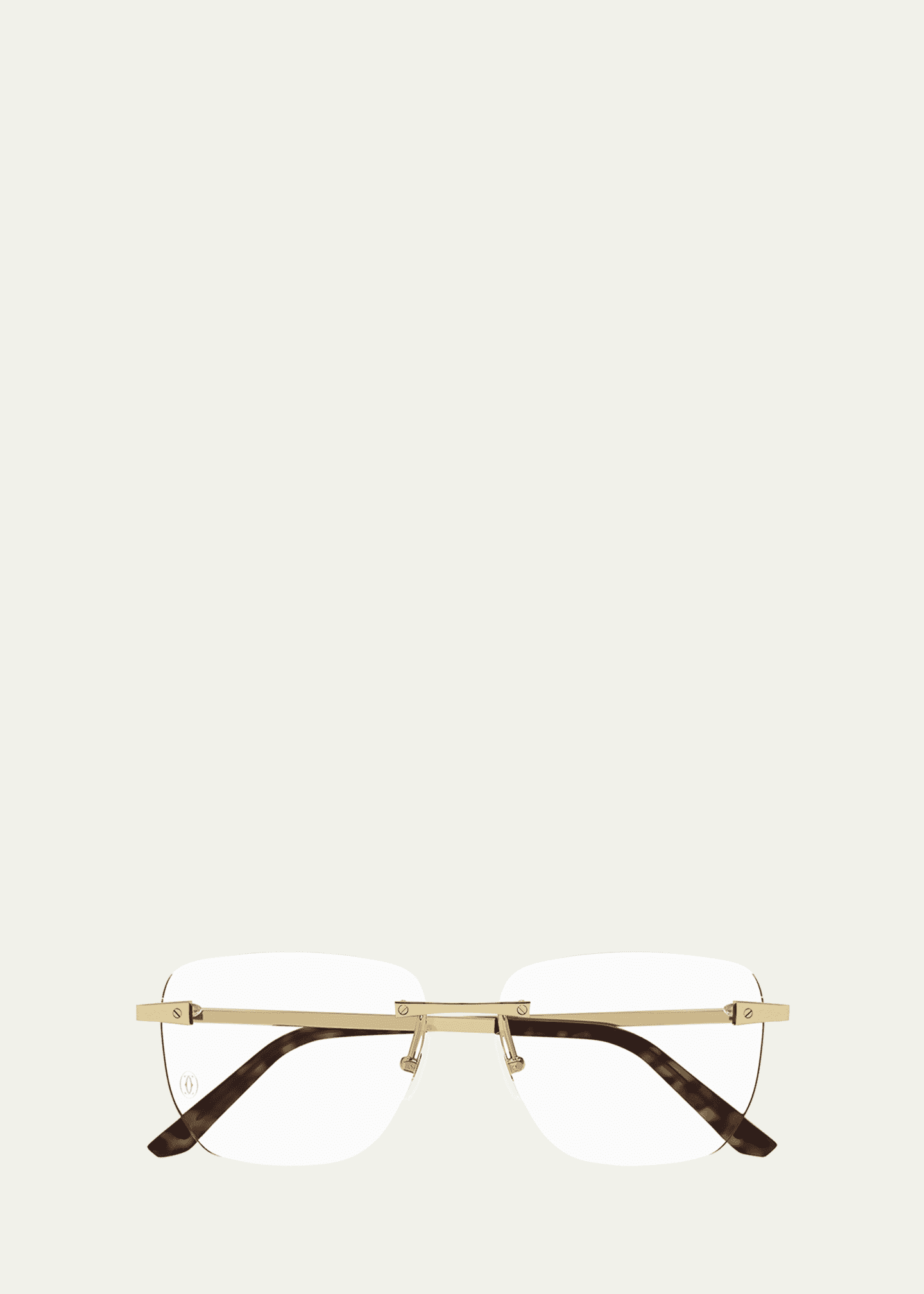 Cartier Men's Rimless Metal Optical Glasses Image 1 of 5