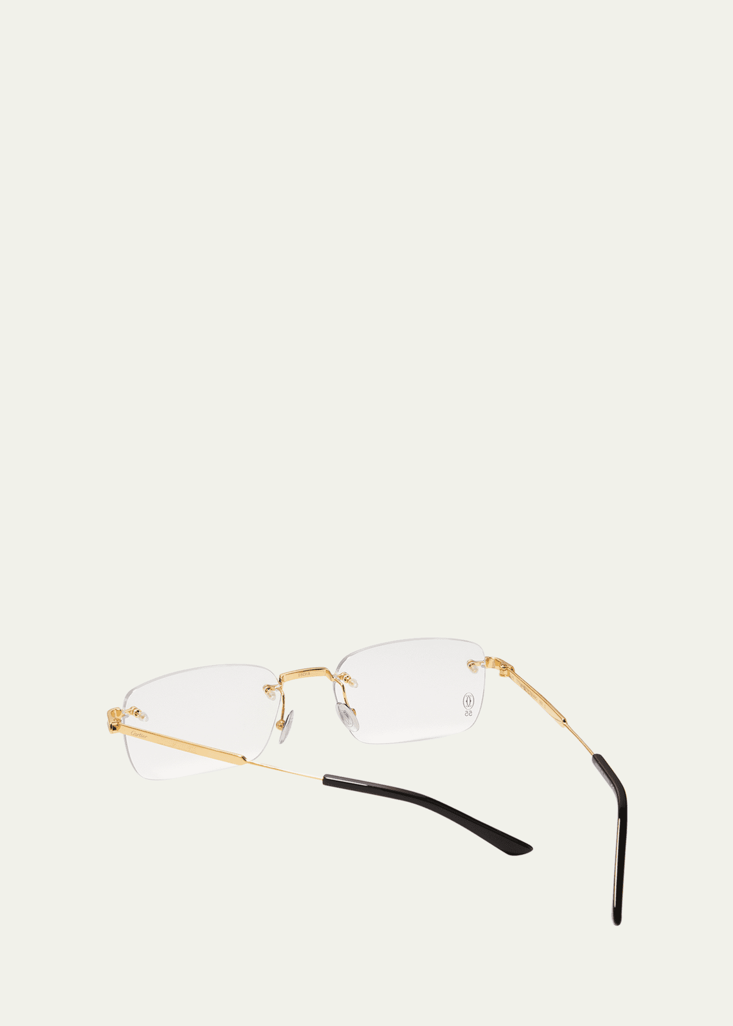 Cartier Men's Rectangle Titanium Optical Glasses Image 3 of 5