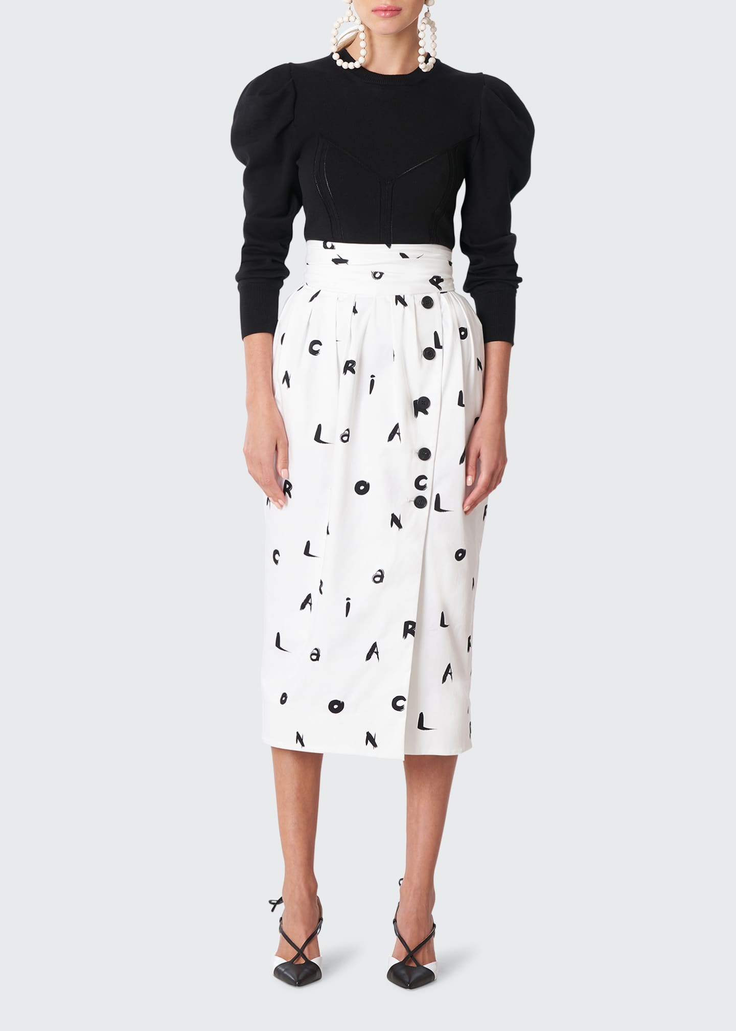 Knit Culotte with Pointelle Detail Style 251915 main image 0