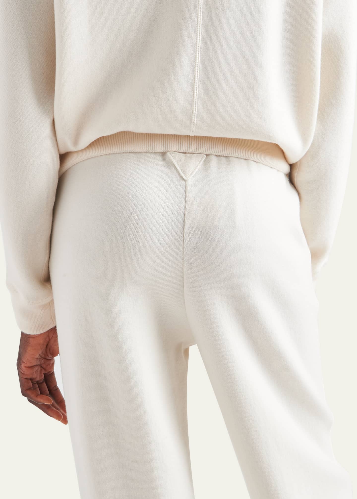 Prada Cashmere Jogger Pants with Logo Detail Image 4 of 4