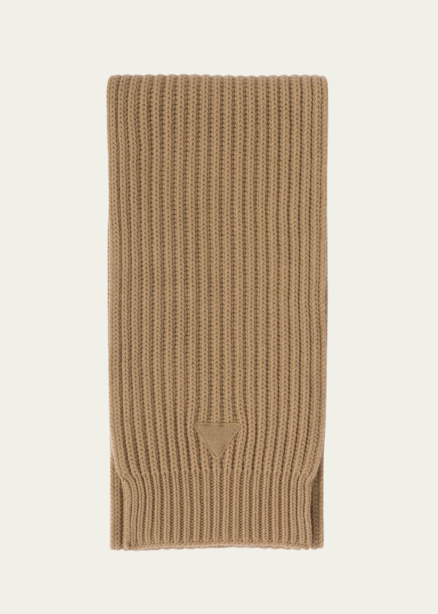 Prada Cashmere and Wool Knit Scarf - Bergdorf Goodman Prada Cashmere and Wool Knit Scarf - Bergdorf Goodman