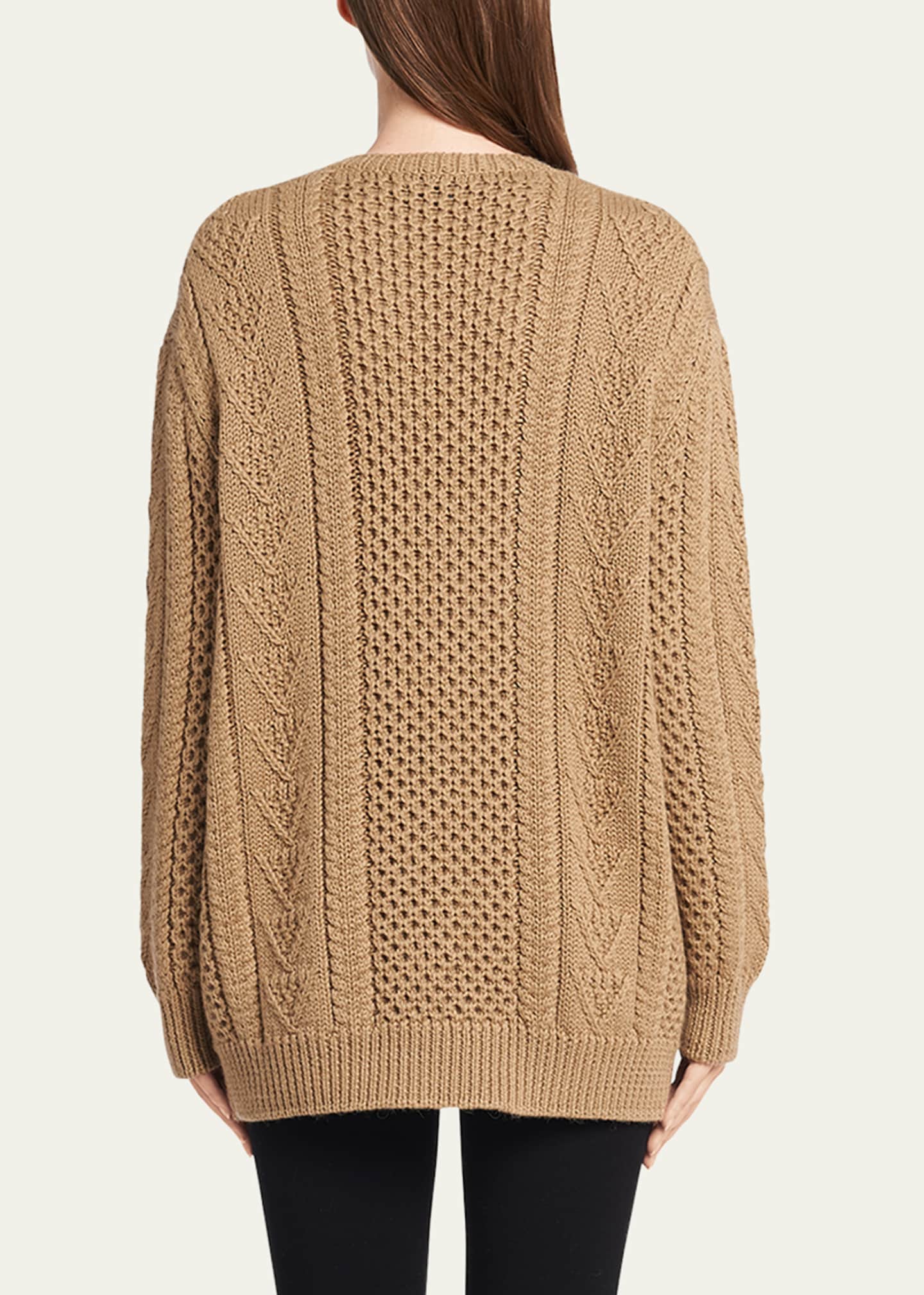 Prada Woven Wool Knit Sweater Image 3 of 5