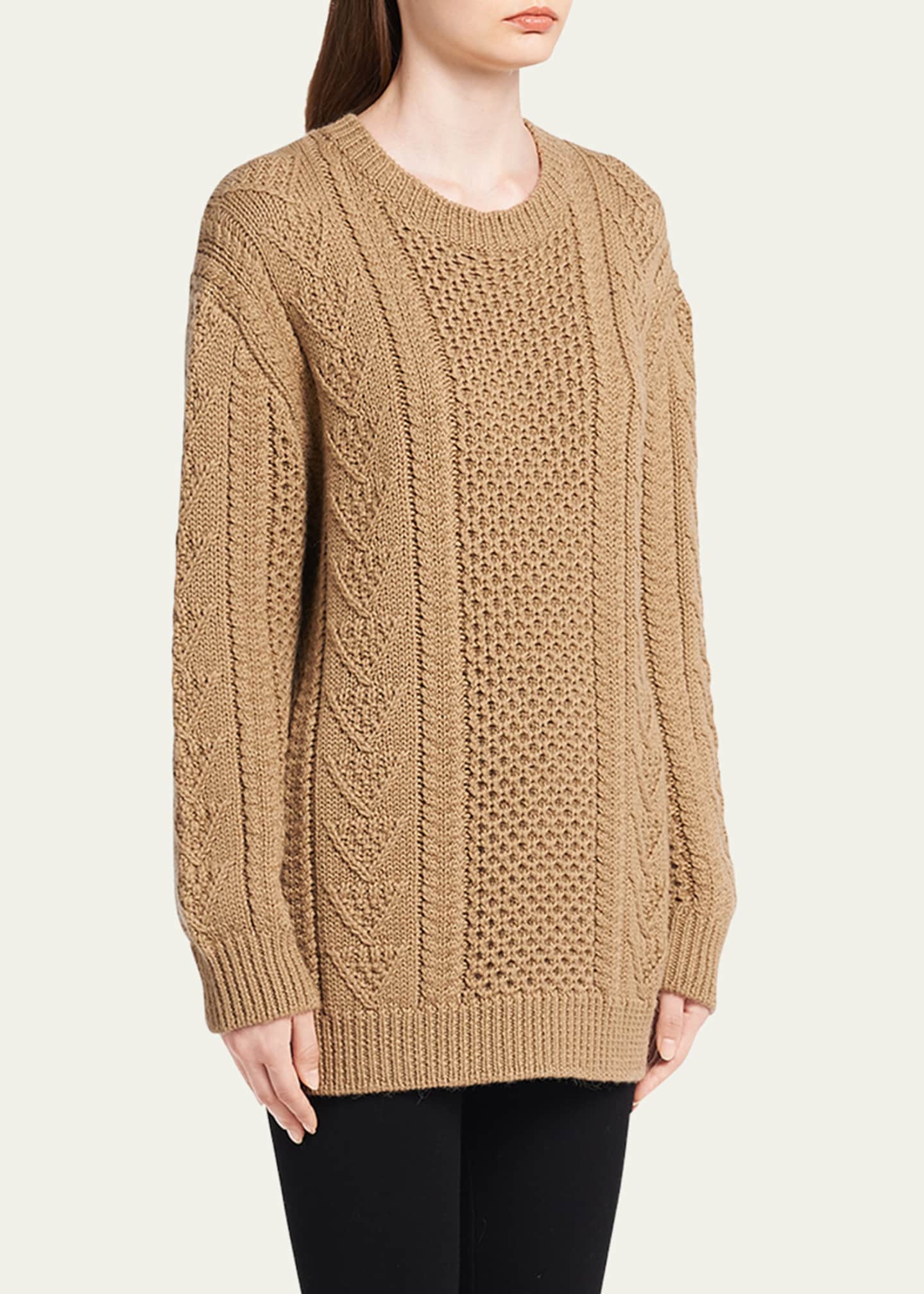 Prada Woven Wool Knit Sweater Image 4 of 5