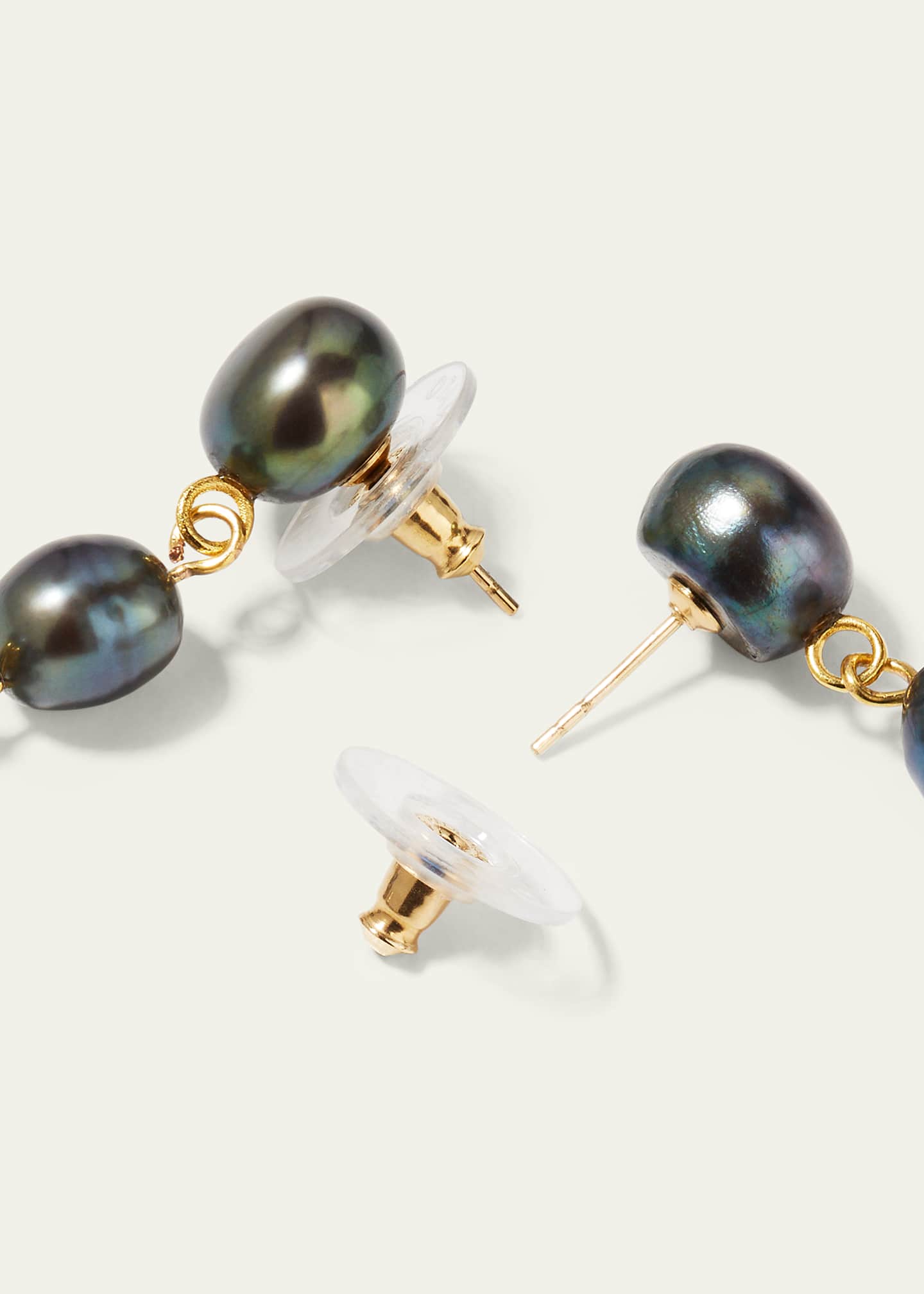 Lizzie Fortunato Cairo Long Earrings In Black Image 4 of 4
