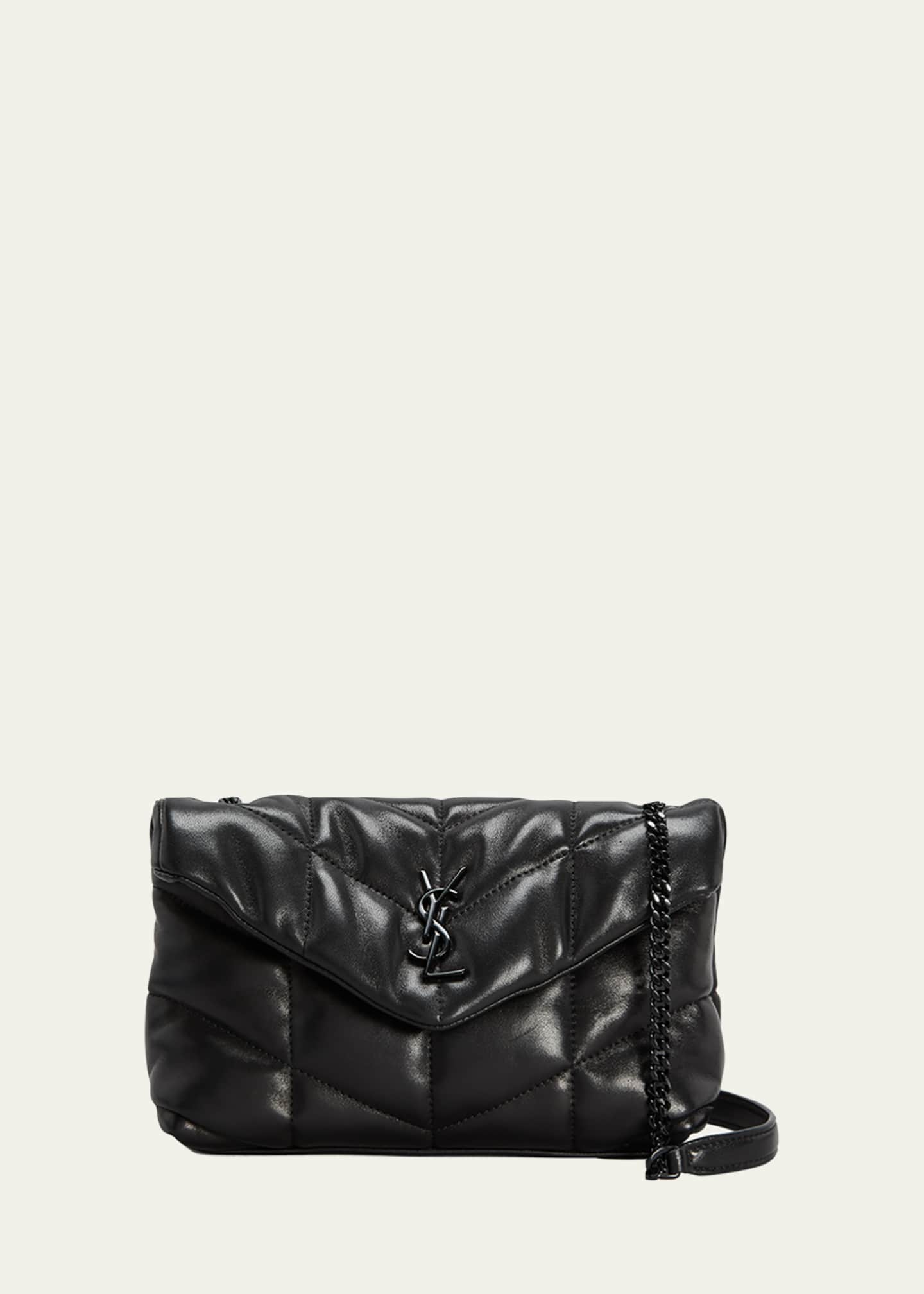 Saint Laurent Loulou Toy Puffer Leather Crossbody Bag