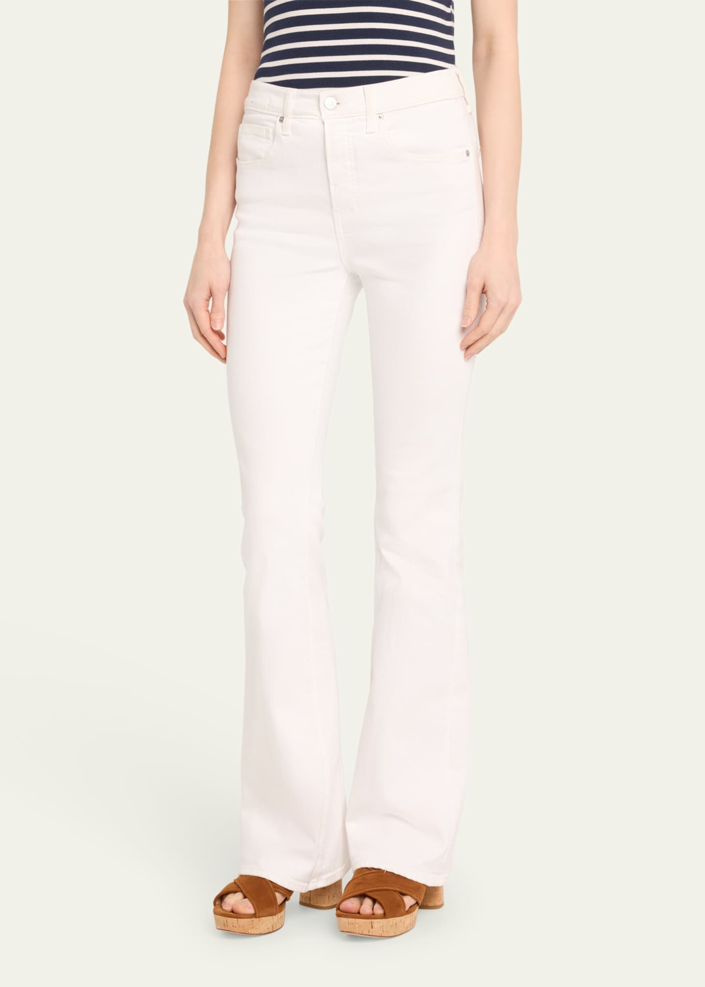 Veronica Beard Beverly High-Rise Skinny Flare Jeans Image 4 of 5