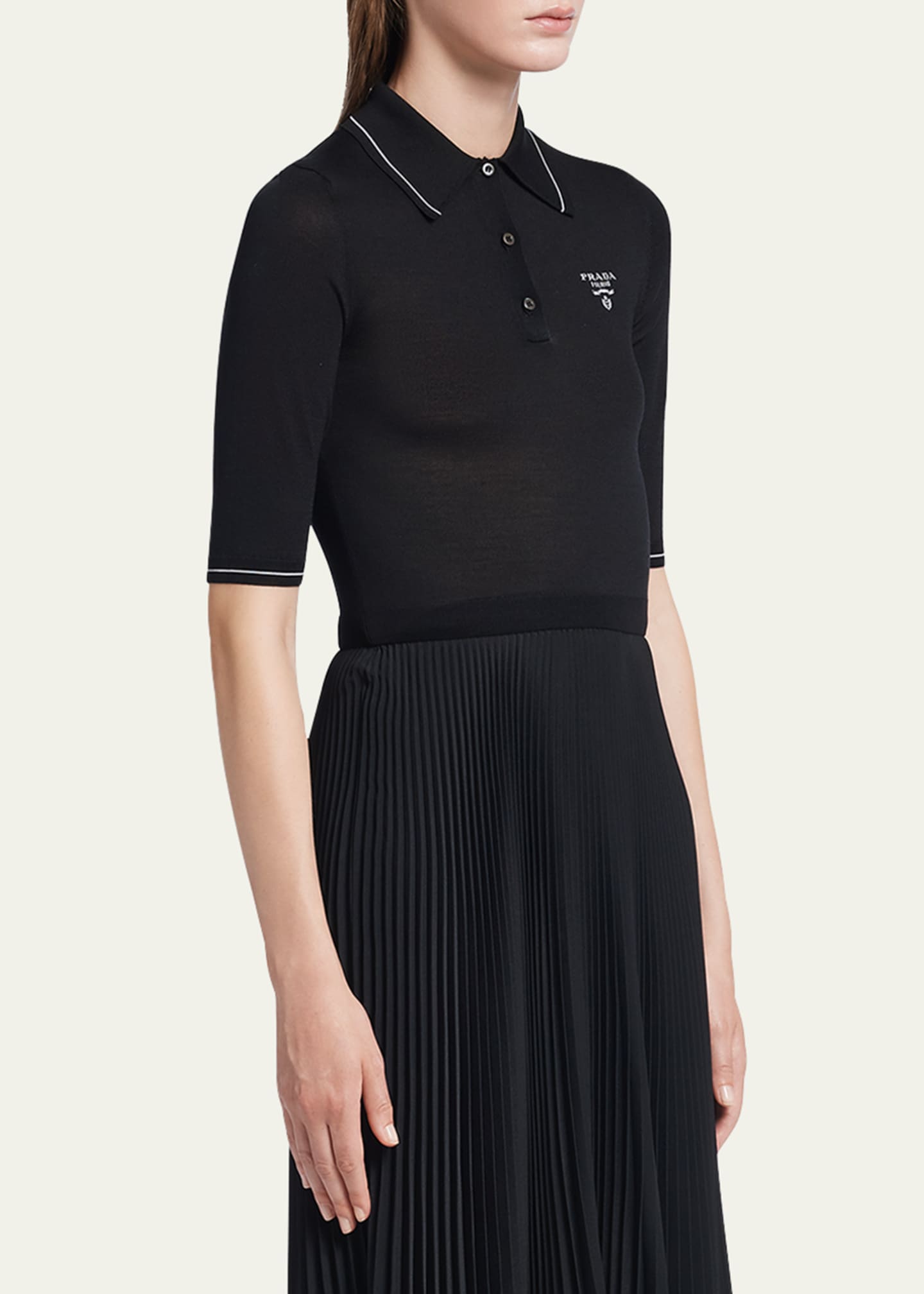 Black prada polo cheap