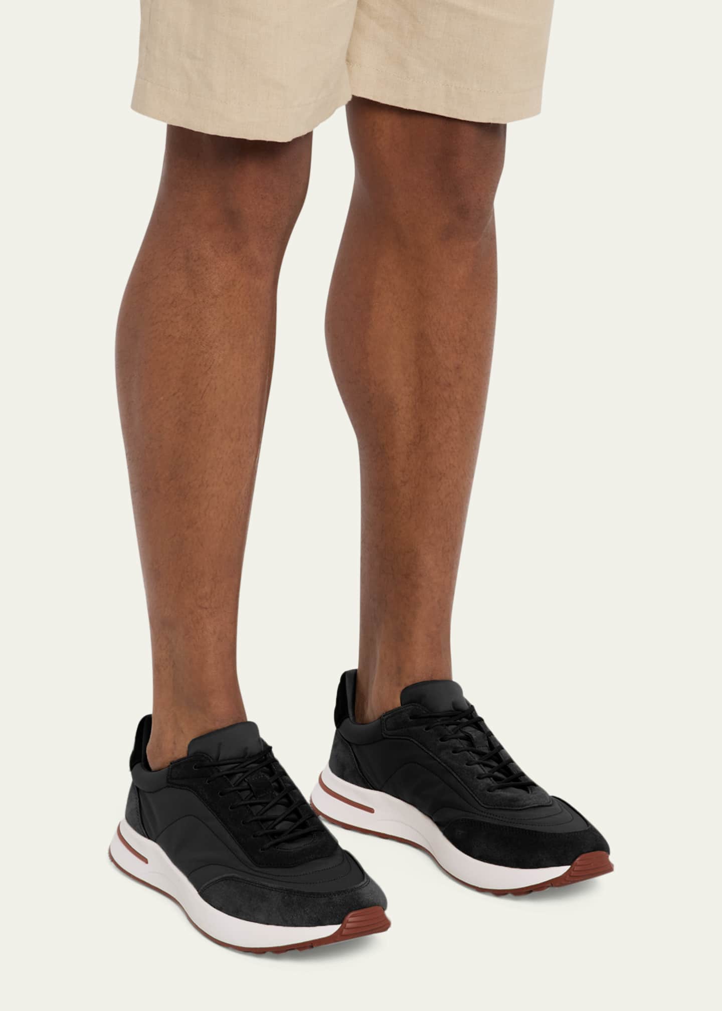 Loro Piana Men's Weekend Walk Low-Top Sneakers Image 2 of 5