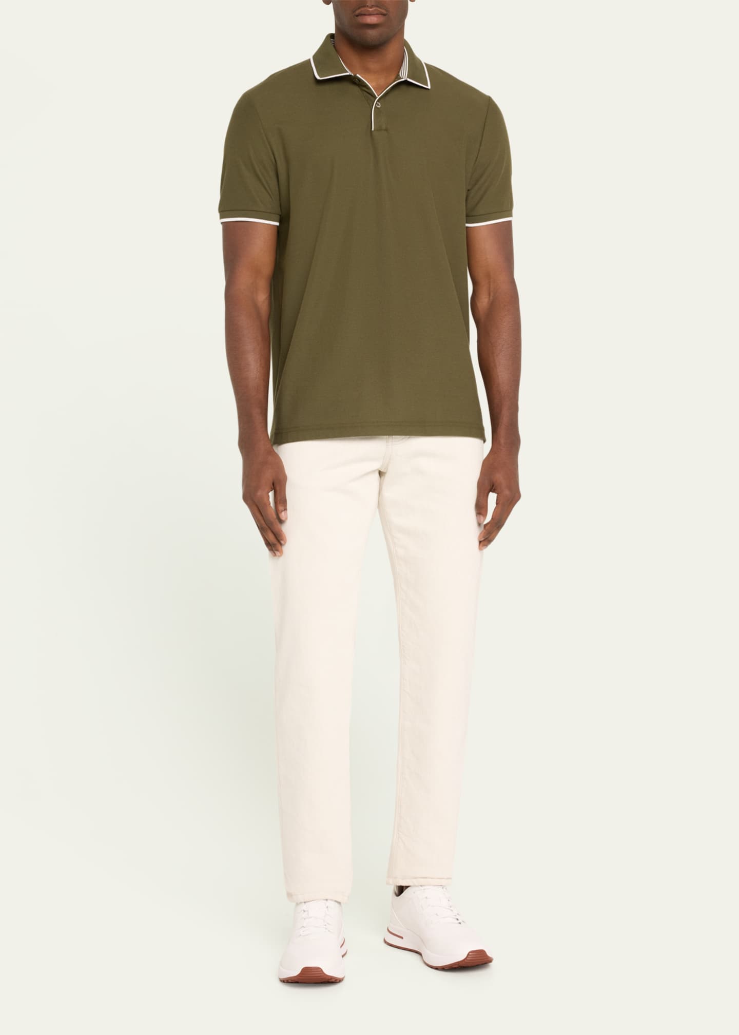 Loro Piana Men's Weekend Walk Performance Mesh Sneakers Image 3 of 5