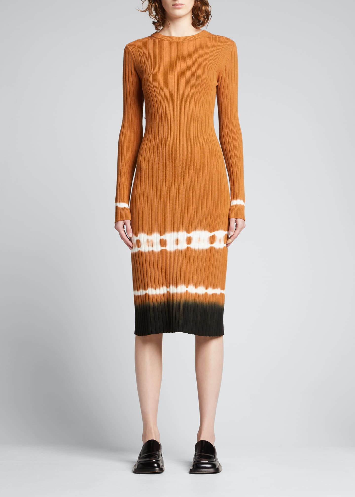 Proenza Schouler White Label Dip-Dye Rib-Knit Bodycon Dress ...