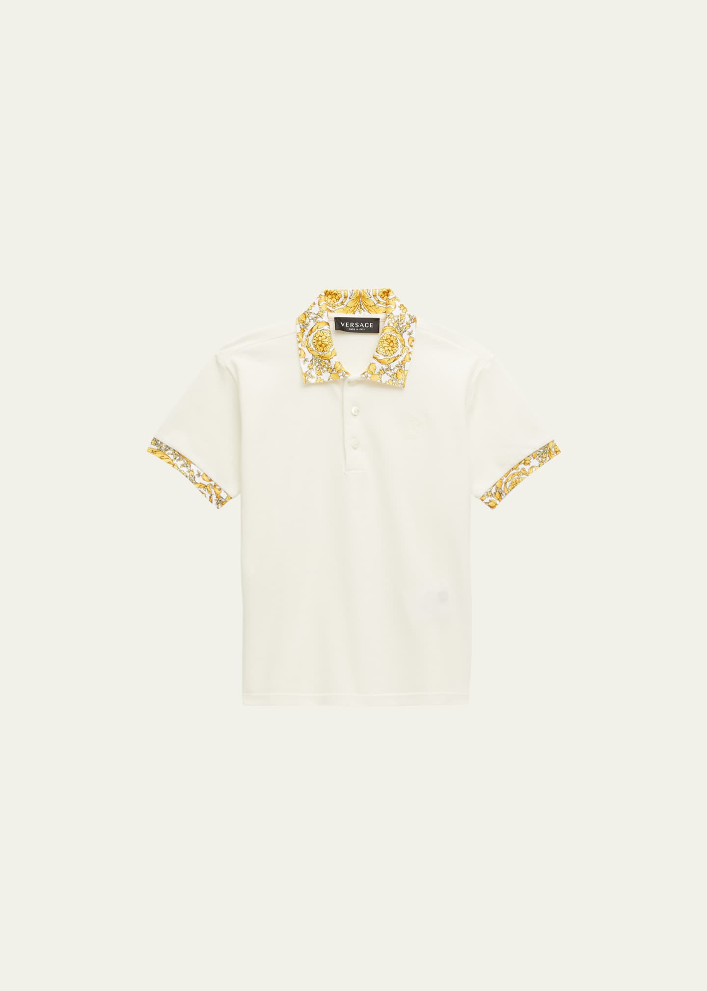 jurist marathon gevinst Versace Boy's Barocco-Print Polo Shirt, Size 4-6 - Bergdorf Goodman