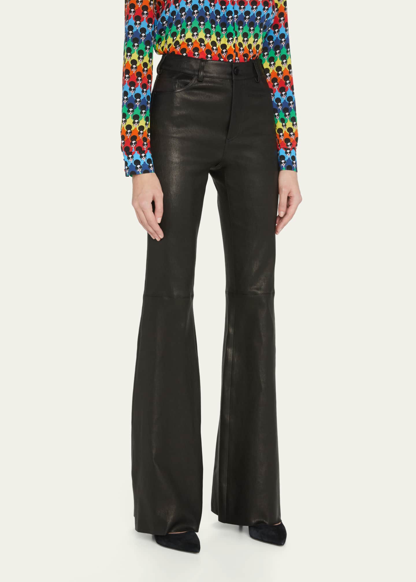 Theory 5 pocket leather pants online