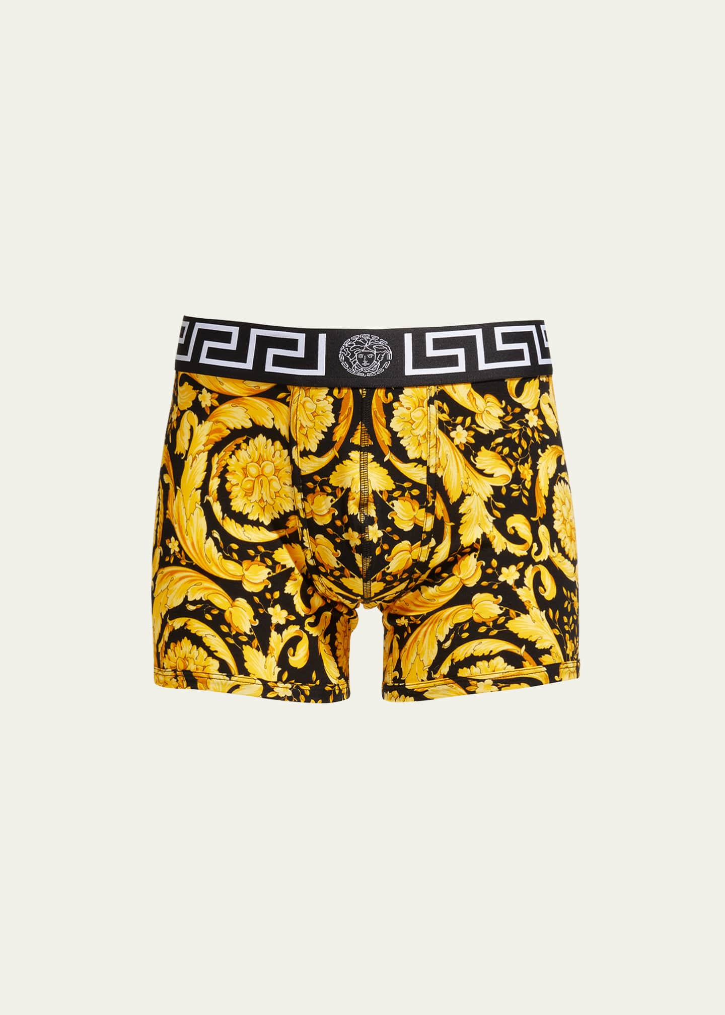 Versace Greek Key Low-Rise Briefs - Bergdorf Goodman