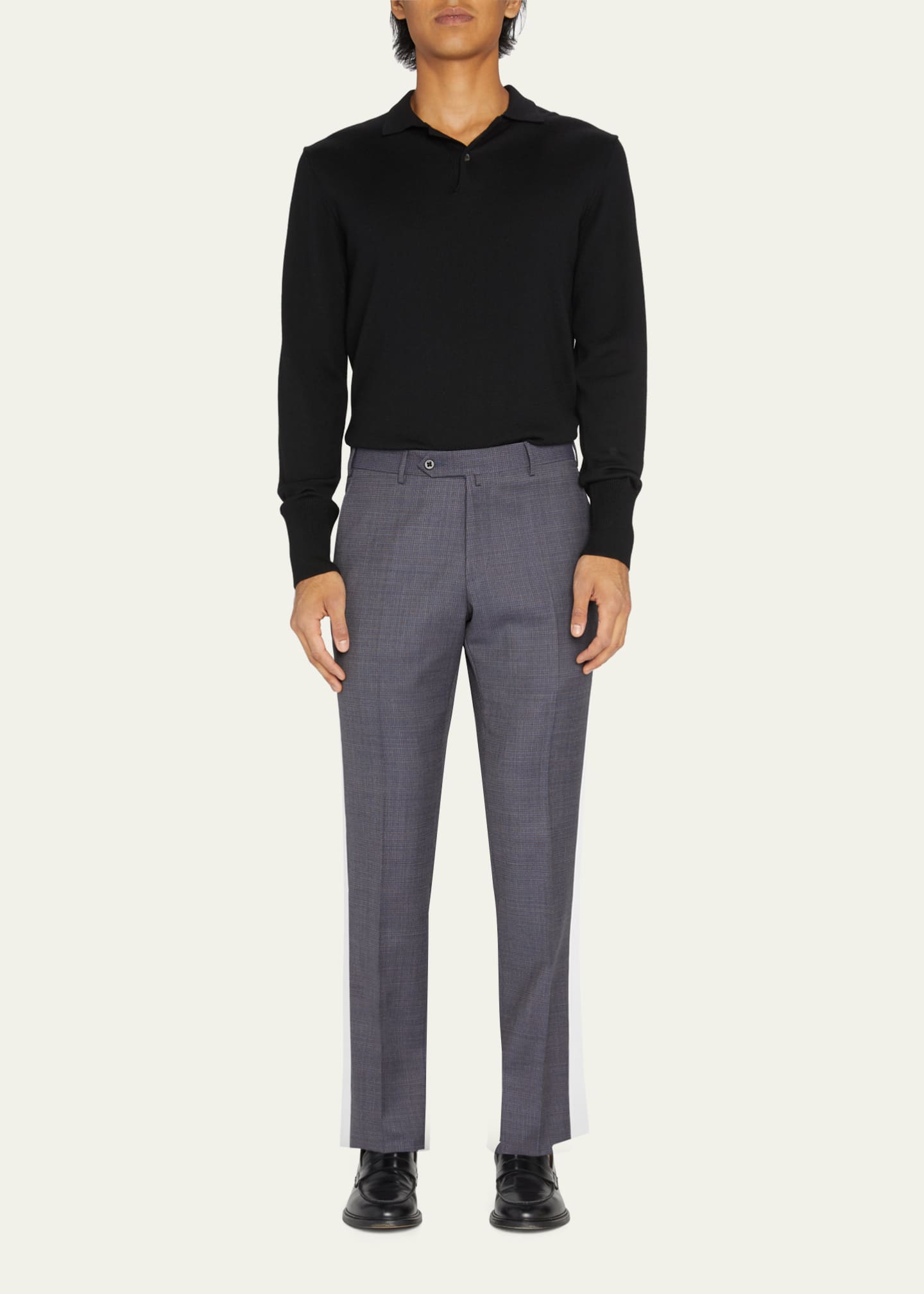 Zanella Men's Parker Wool Dress Pants Bergdorf Goodman