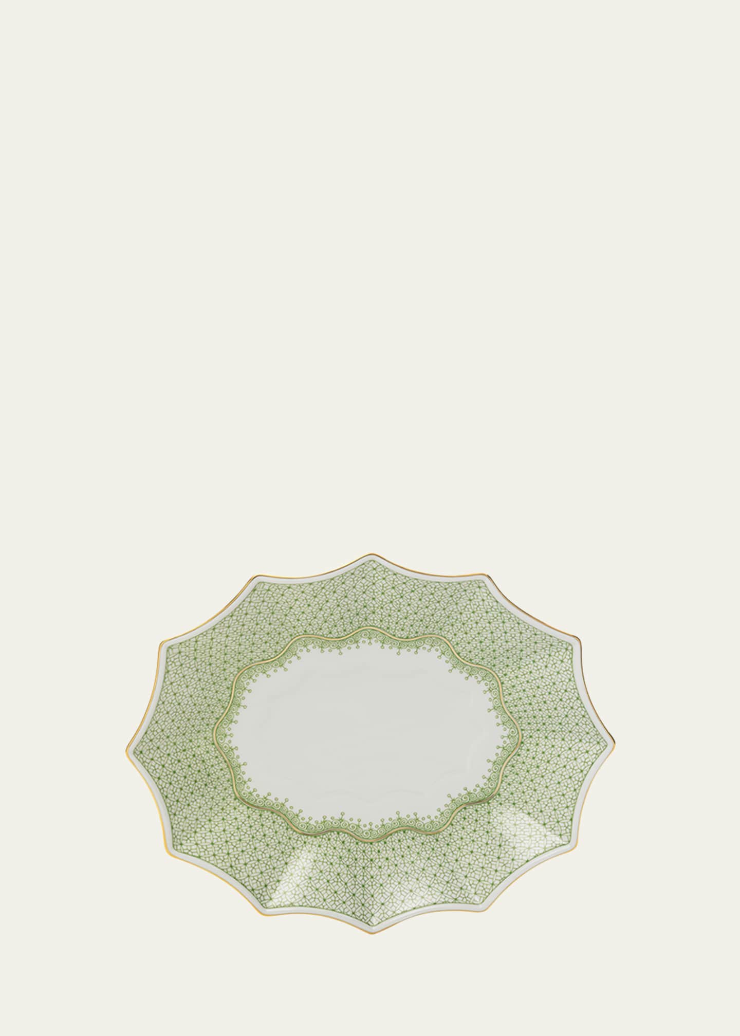 Mottahedeh Apple Lace 12-Sided Lobed Medium Tray