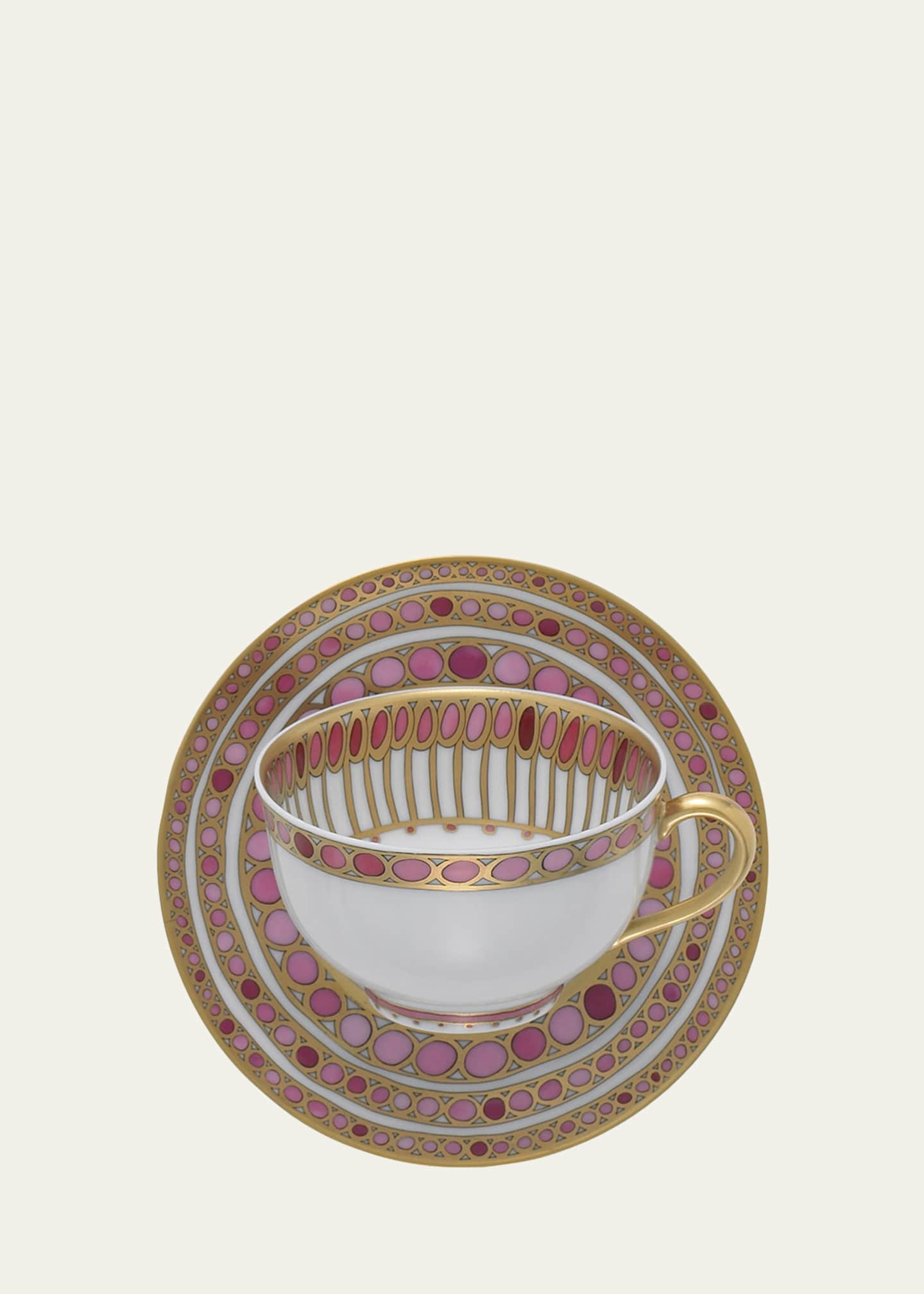 Haviland & Parlon Syracuse Rose Tea Cup & Saucer