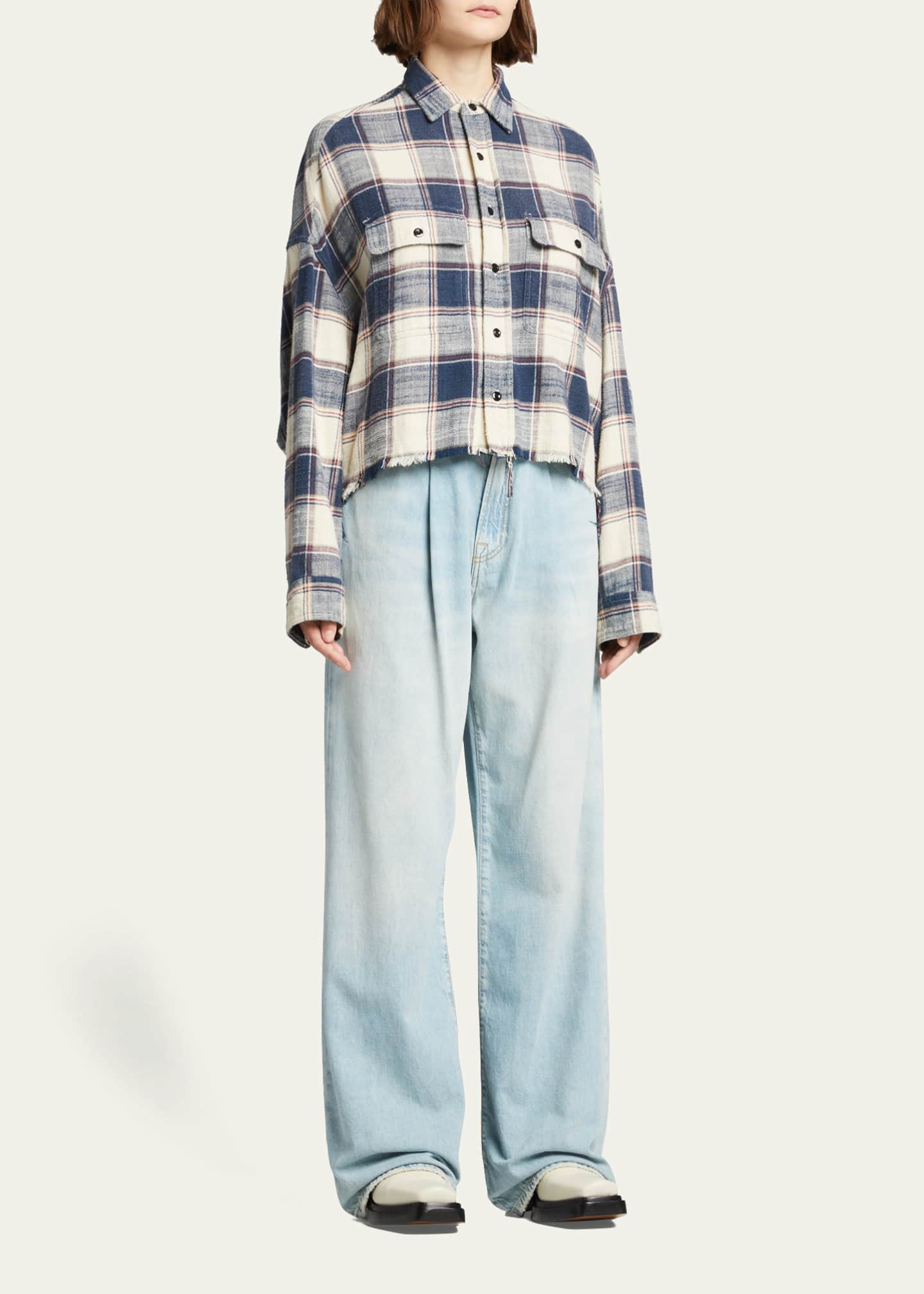 Damon Pleated Wide-Leg