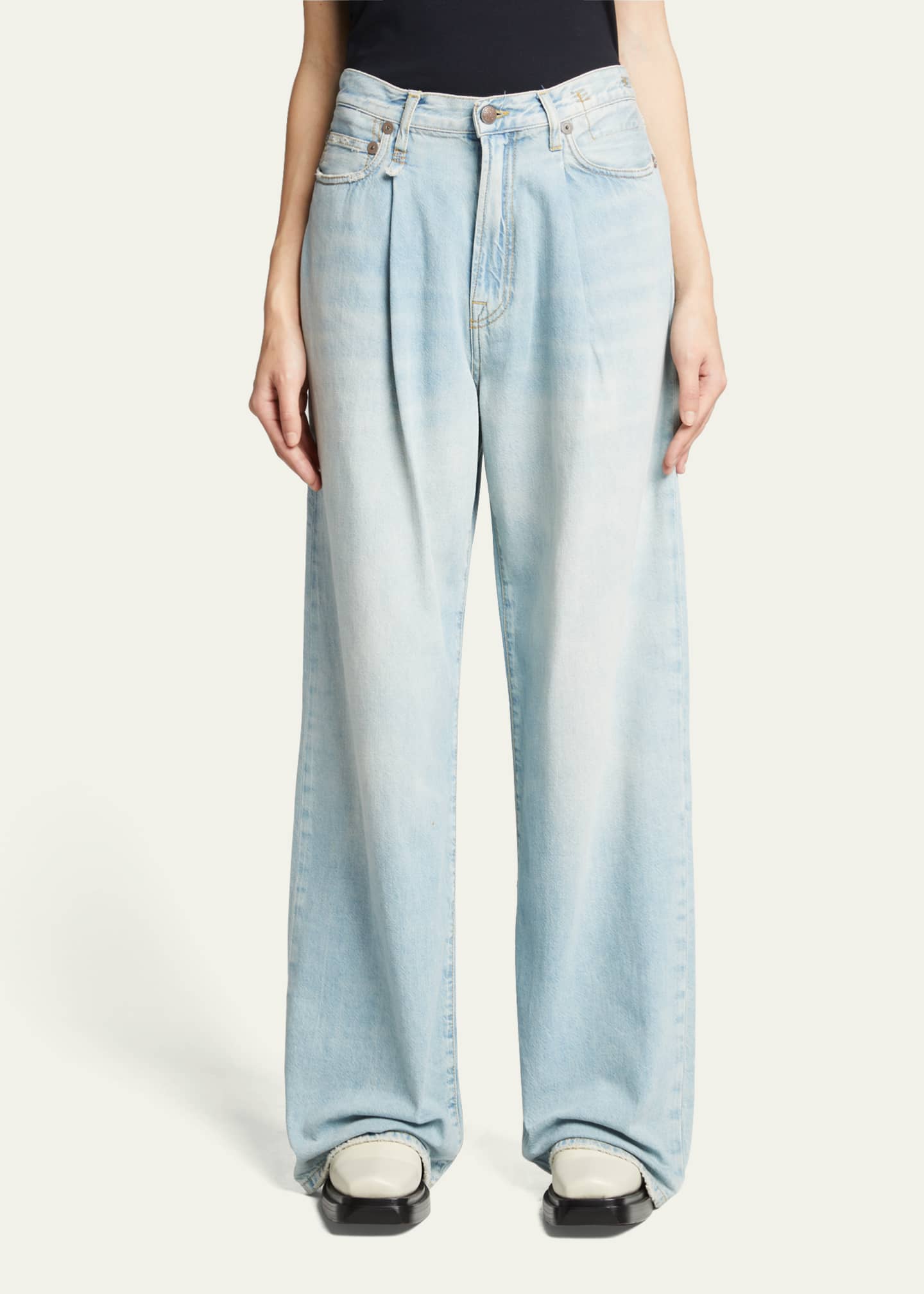 Damon Pleated Wide-Leg