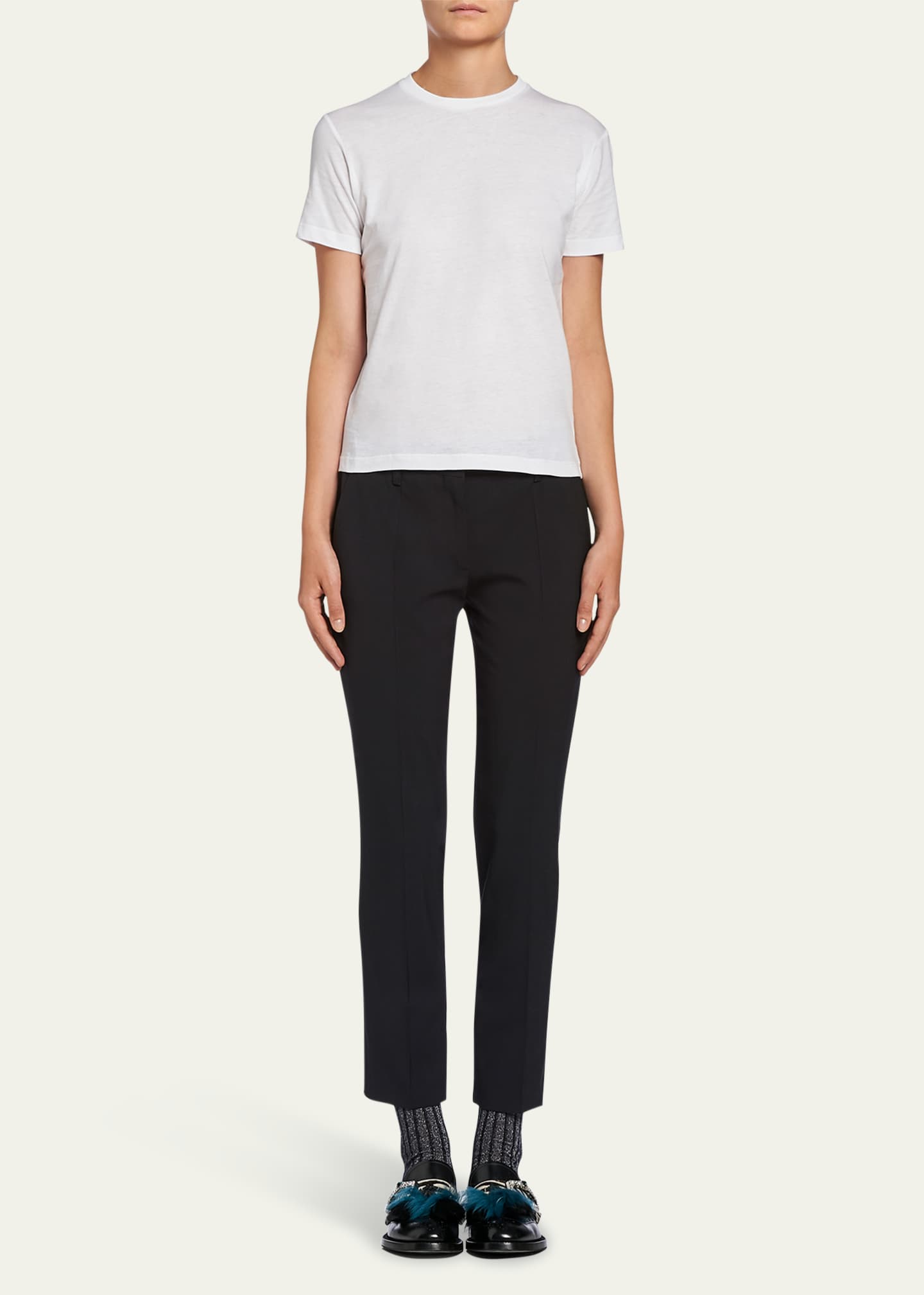 Prada 3-Pack Crew-Neck Jersey T-Shirt Image 2 of 5