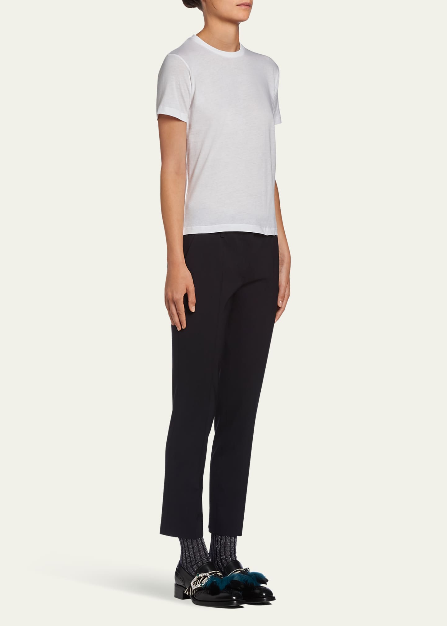 Prada 3-Pack Crew-Neck Jersey T-Shirt Image 4 of 5