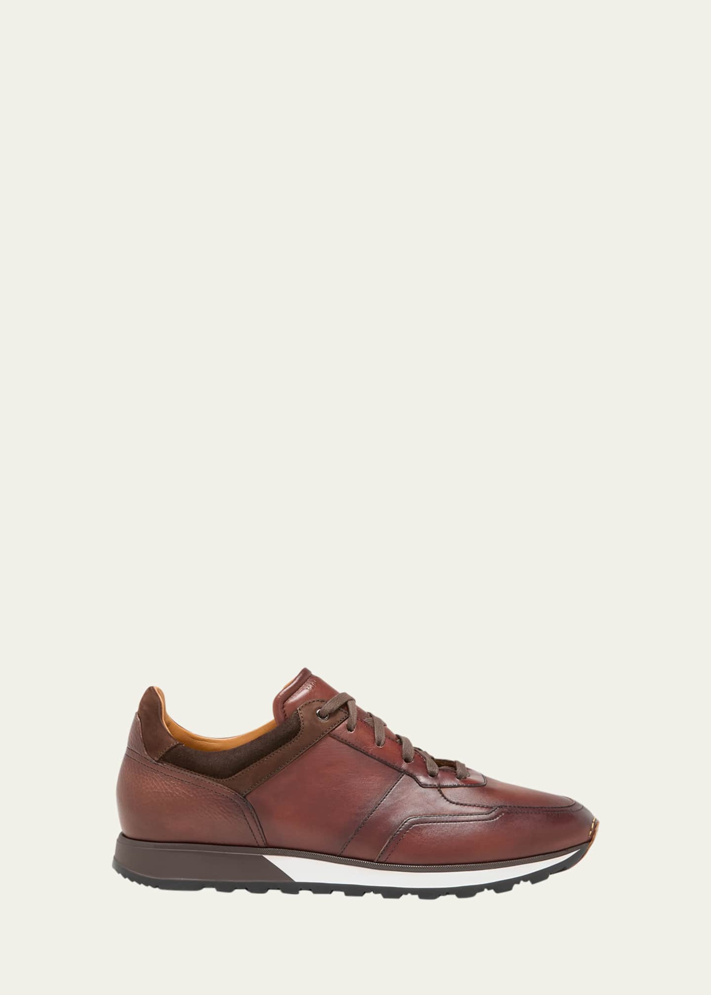 Magnanni Arco Mix-Leather Trainer Sneakers Bergdorf