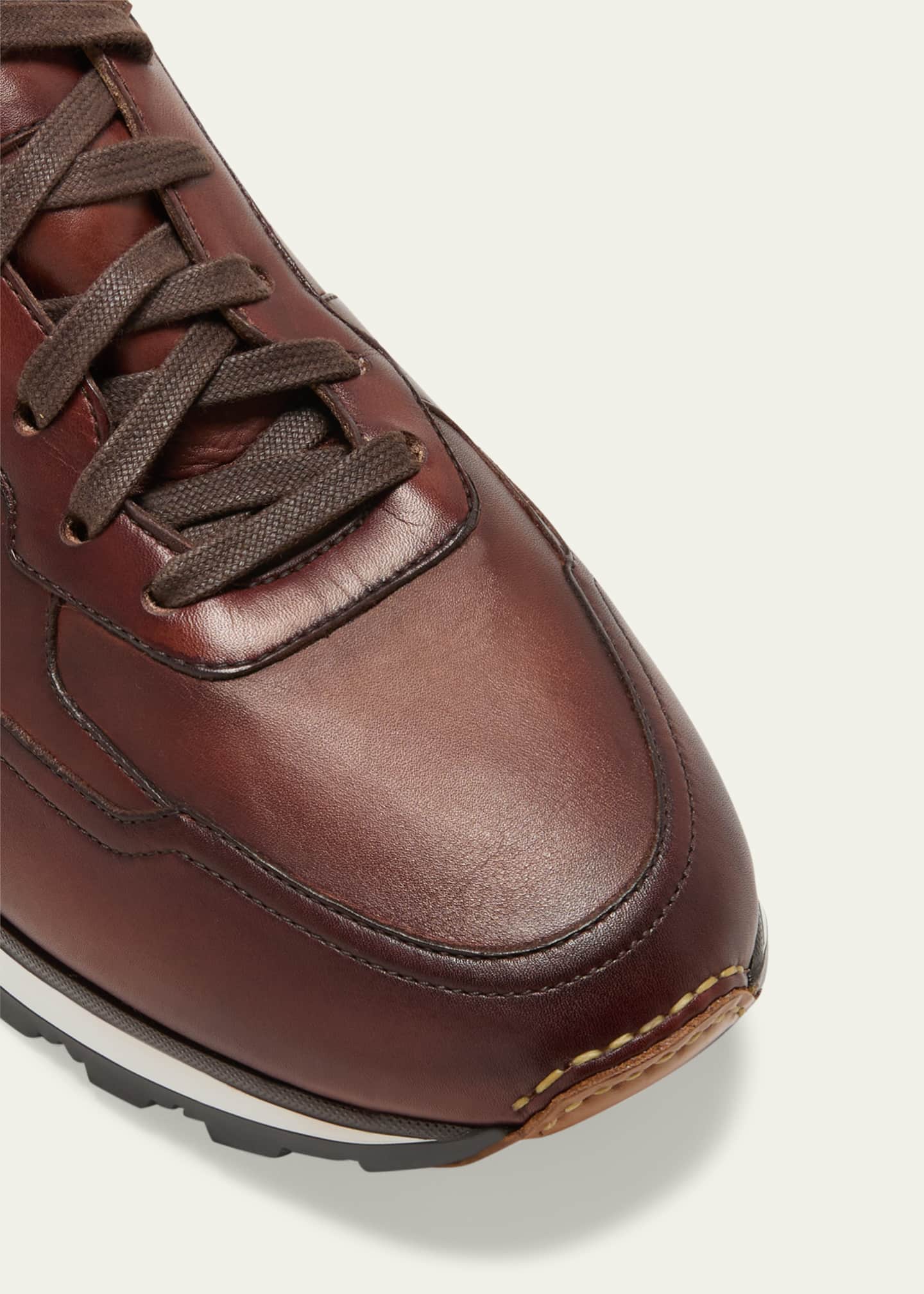 Magnanni Men's Arco Mix-Leather Trainer Sneakers Image 5 of 5