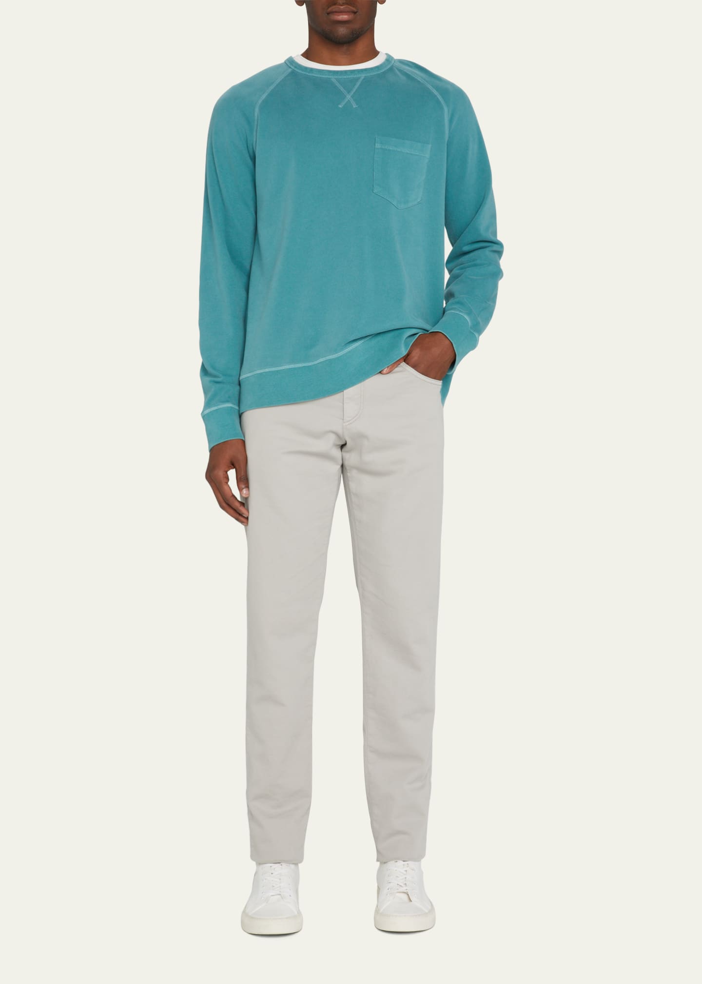 Zanella Men's Garment-Dyed Active Pants - Bergdorf Goodman