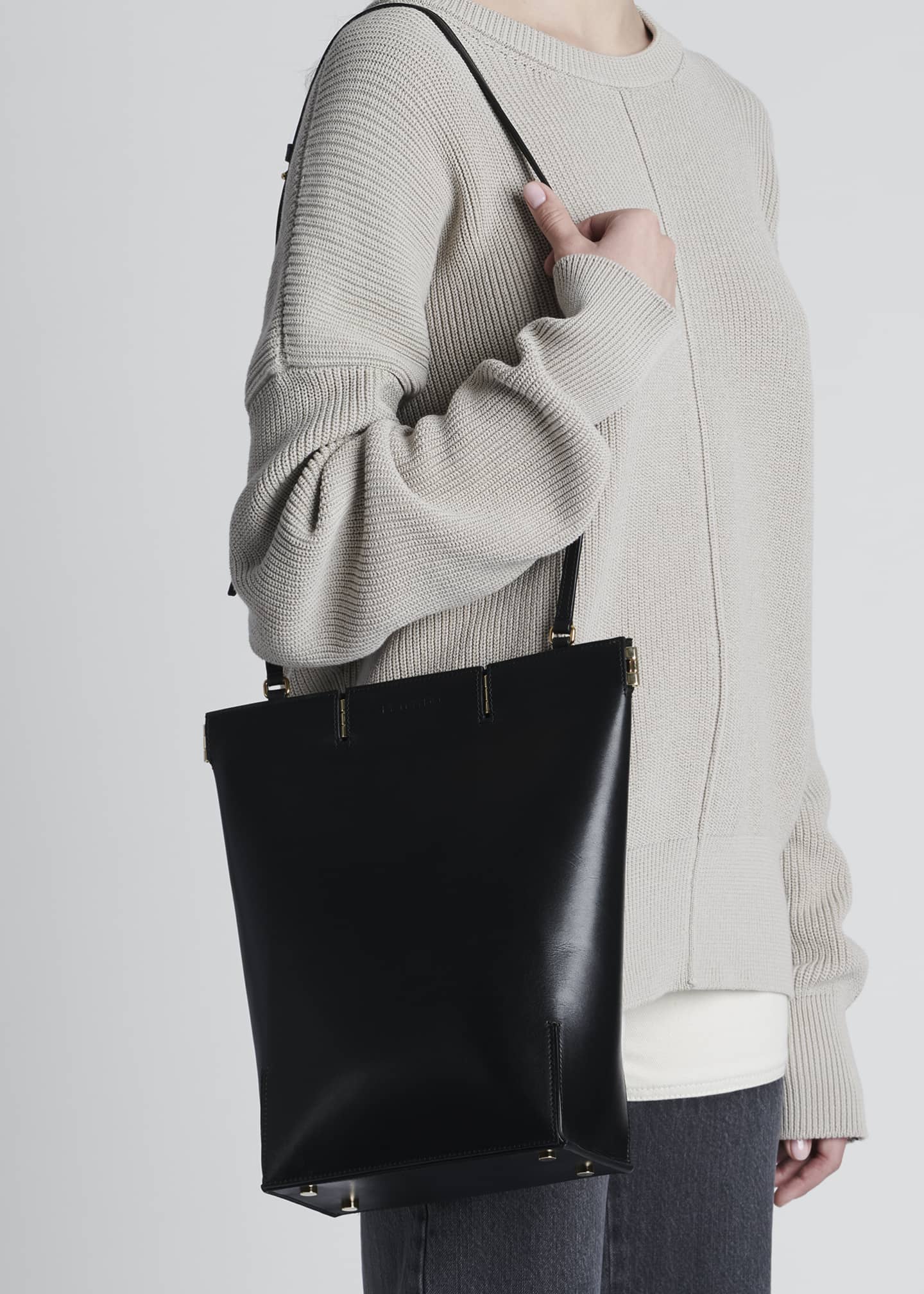 Peter Do Hinge Medium Leather Shoulder Bag Bergdorf Goodman