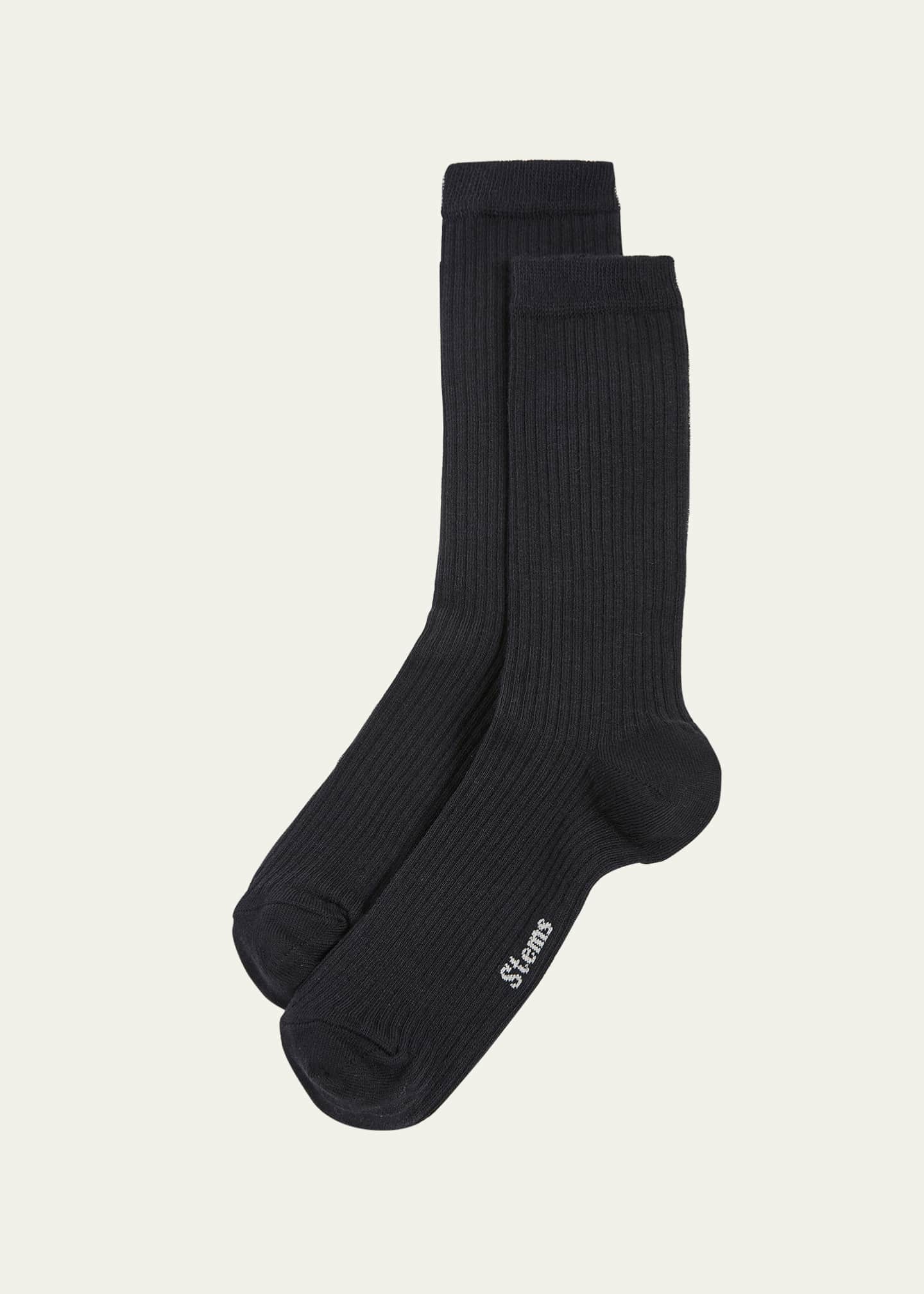 Stems CashmereCotton Crew Socks Bergdorf Goodman