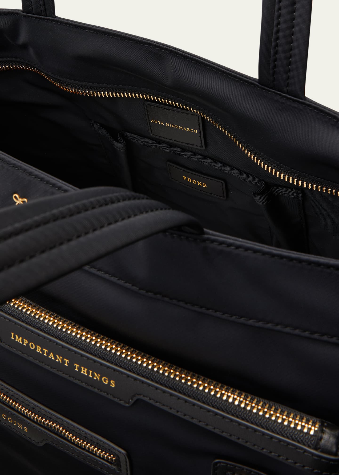 Anya Hindmarch MultiPocket EastWest Recycled Nylon Tote Bag