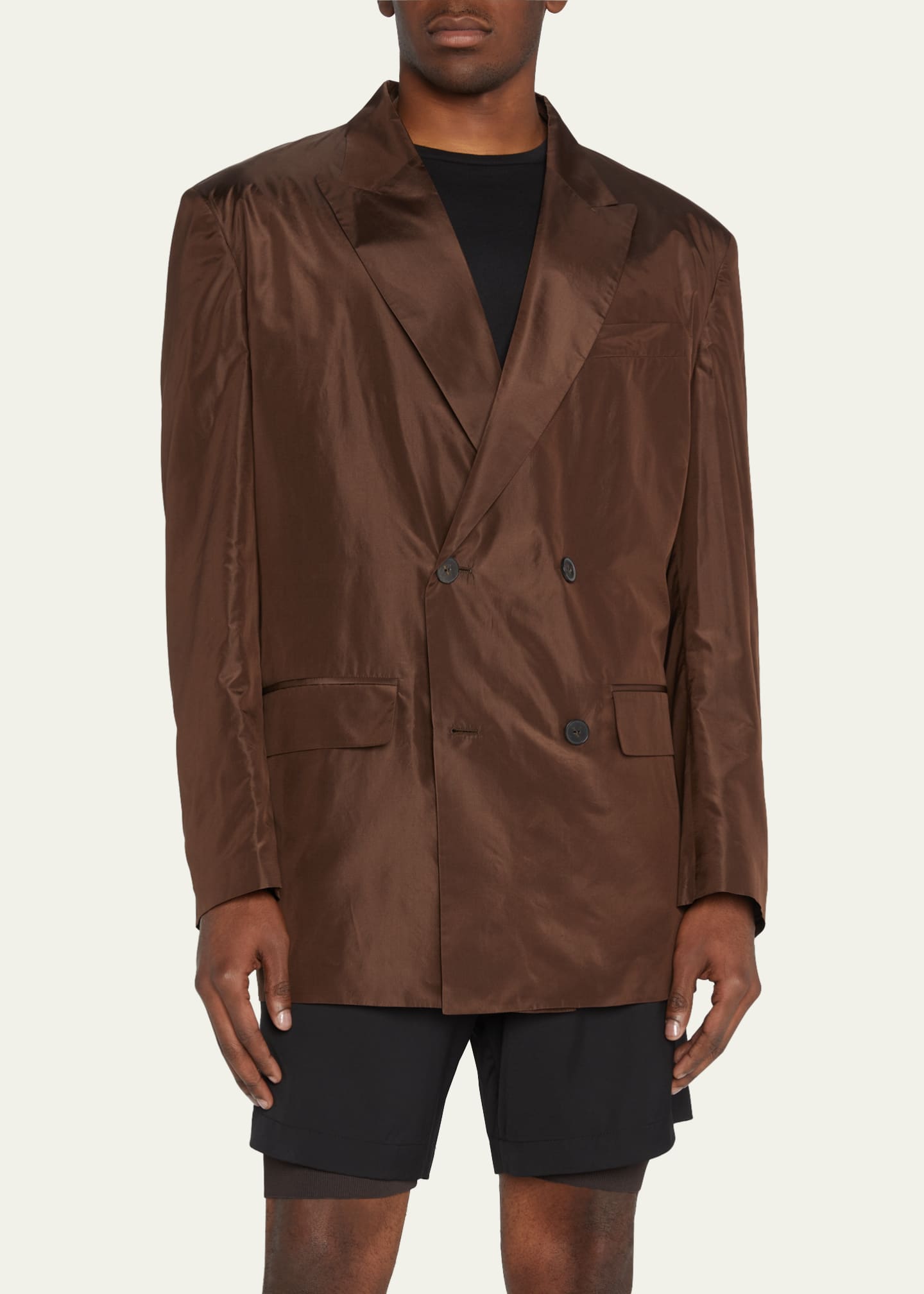 Valentino Garavani Men's Washed Silk Taffeta Sport Jacket - Bergdorf ...