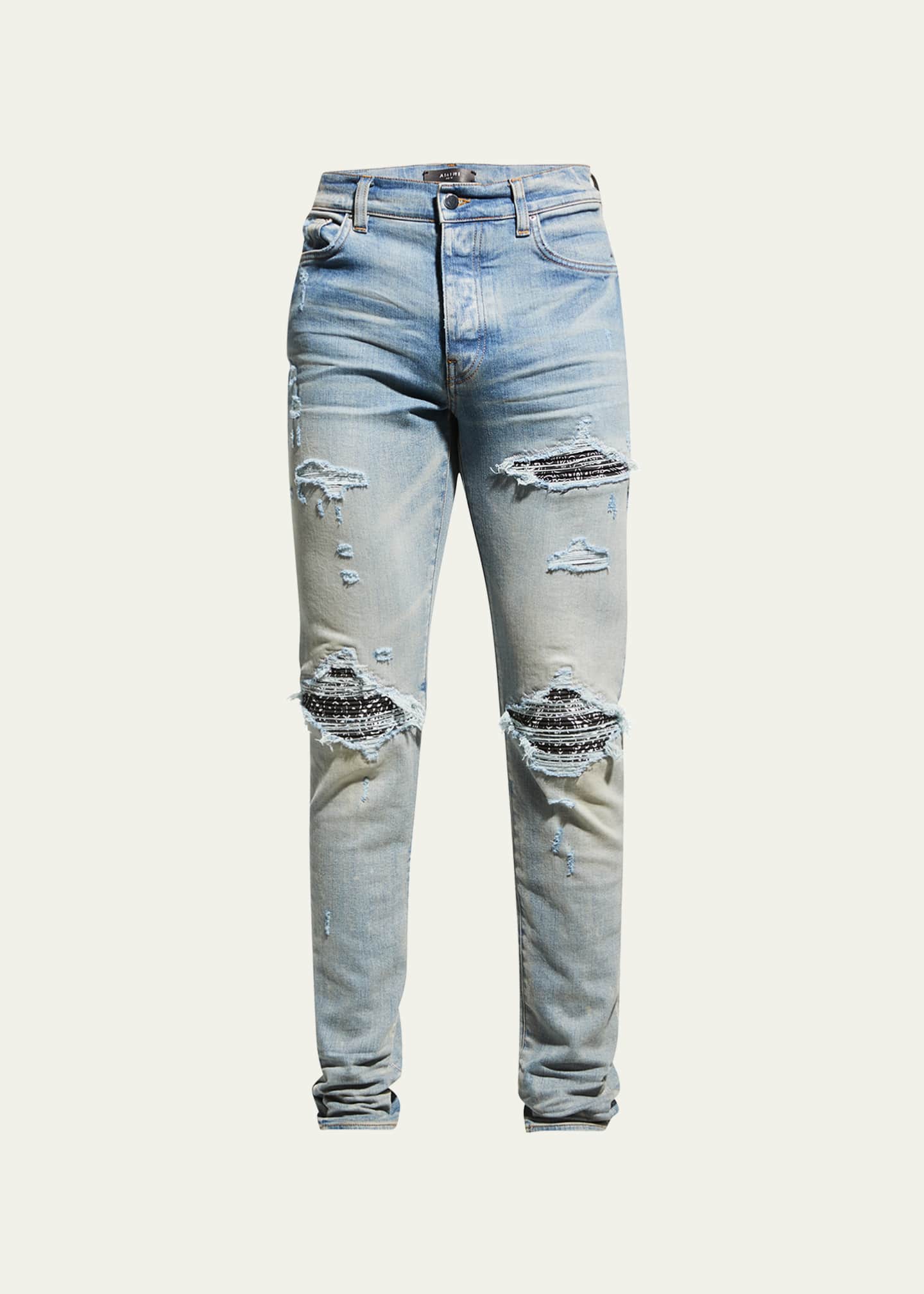 Amiri Men's MX1 Bandana Repair Skinny Jeans Bergdorf Goodman