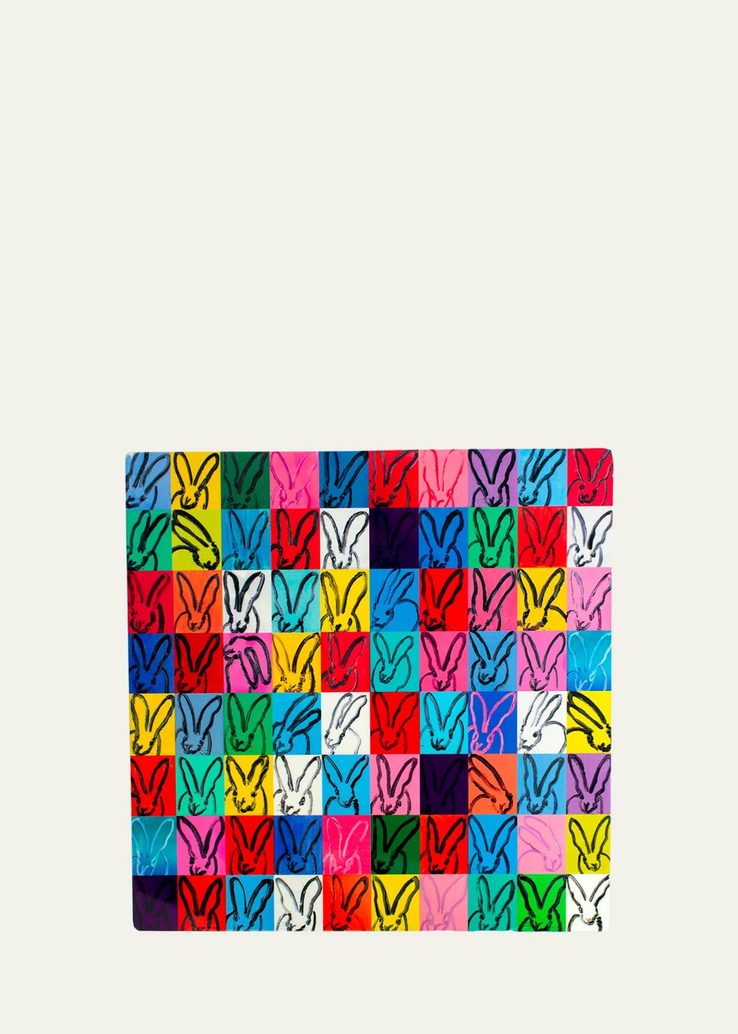 Hunt Slonem Rabbit Lacquer Square Placement