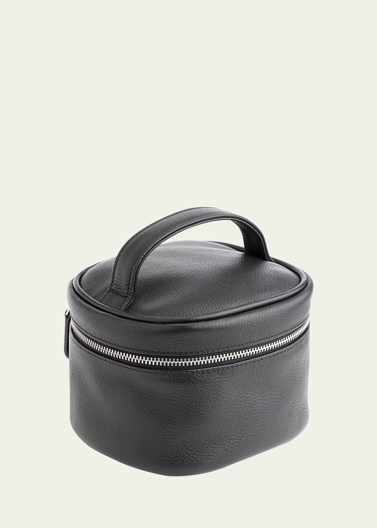 ROYCE New York Personalized Leather Compact Cosmetic Bag