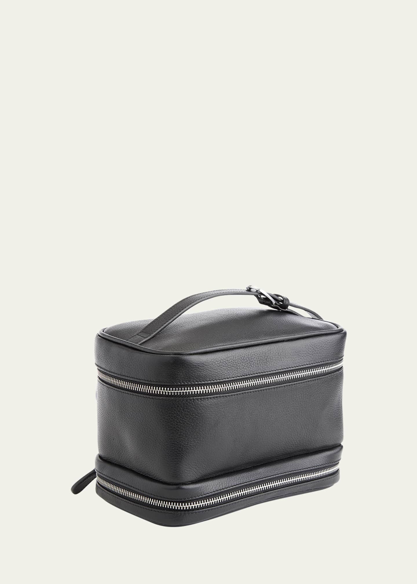 The Audrey Fine Leather Makeup Bag