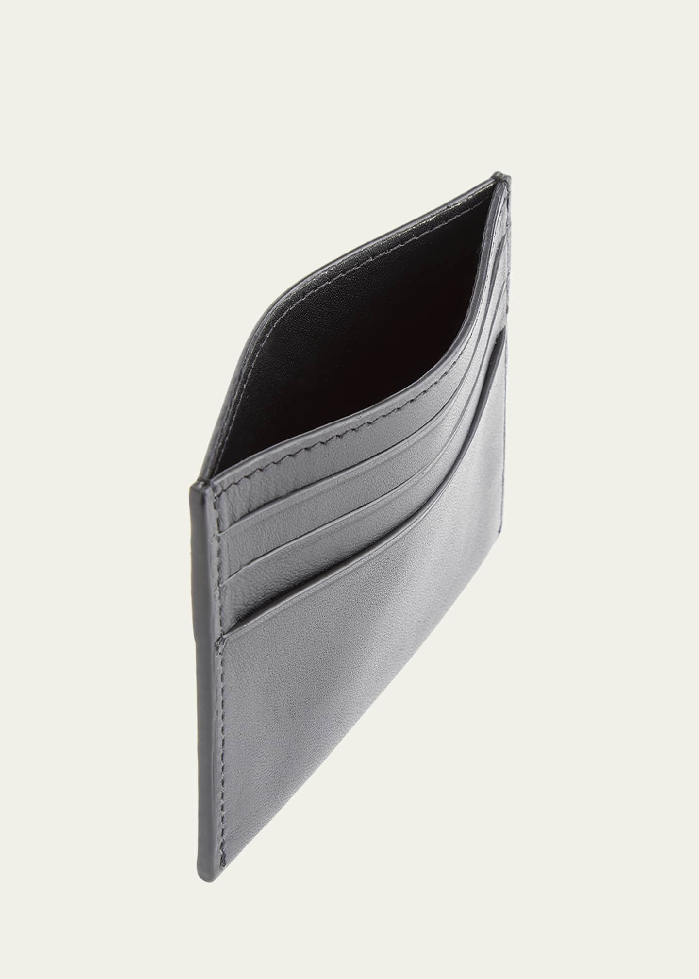 ROYCE New York Personalized Leather RFID Blocking Minimalist Card Case Image 3 of 3