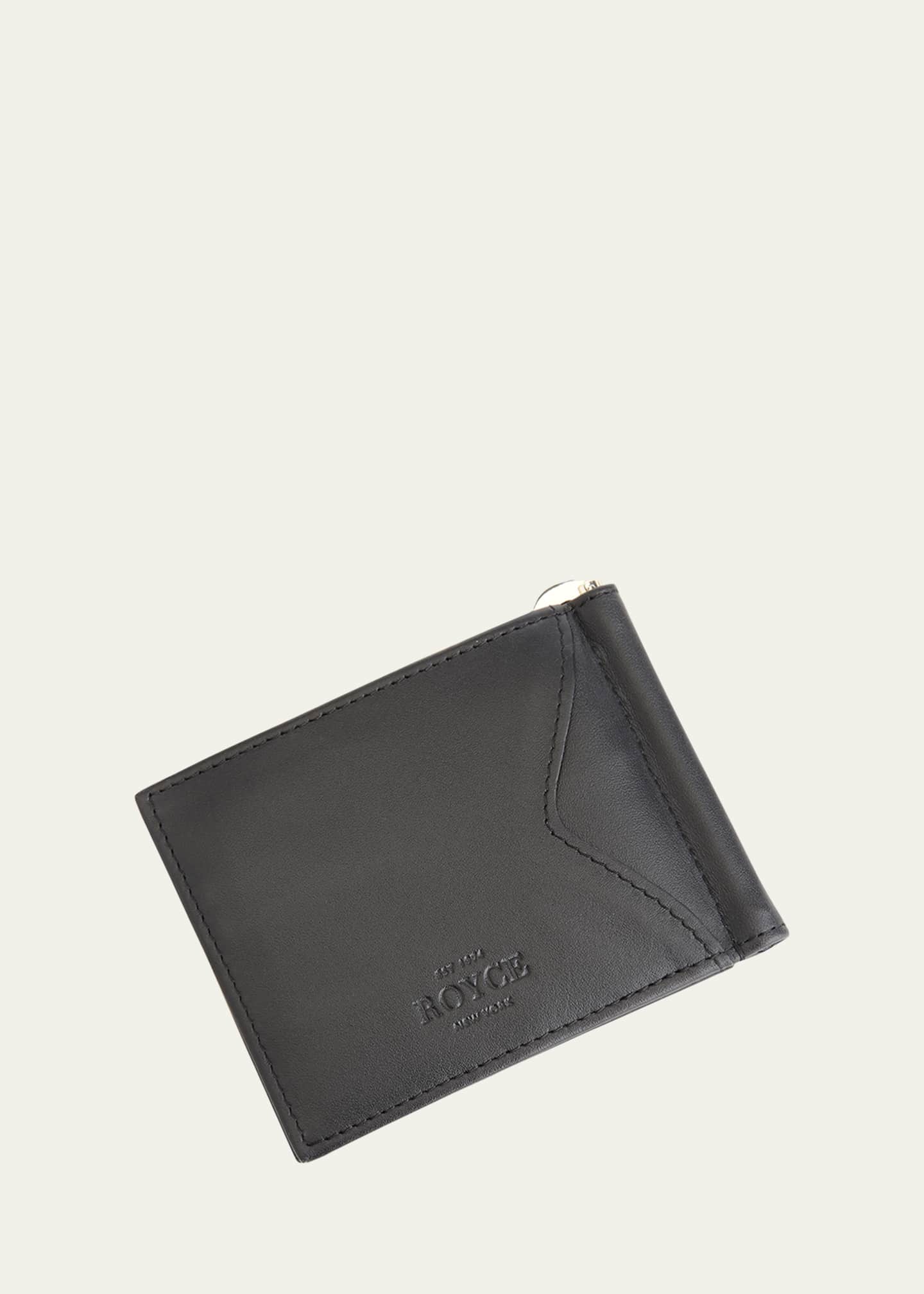 ROYCE New York Personalized Leather RFID-Blocking Money Clip Image 4 of 5