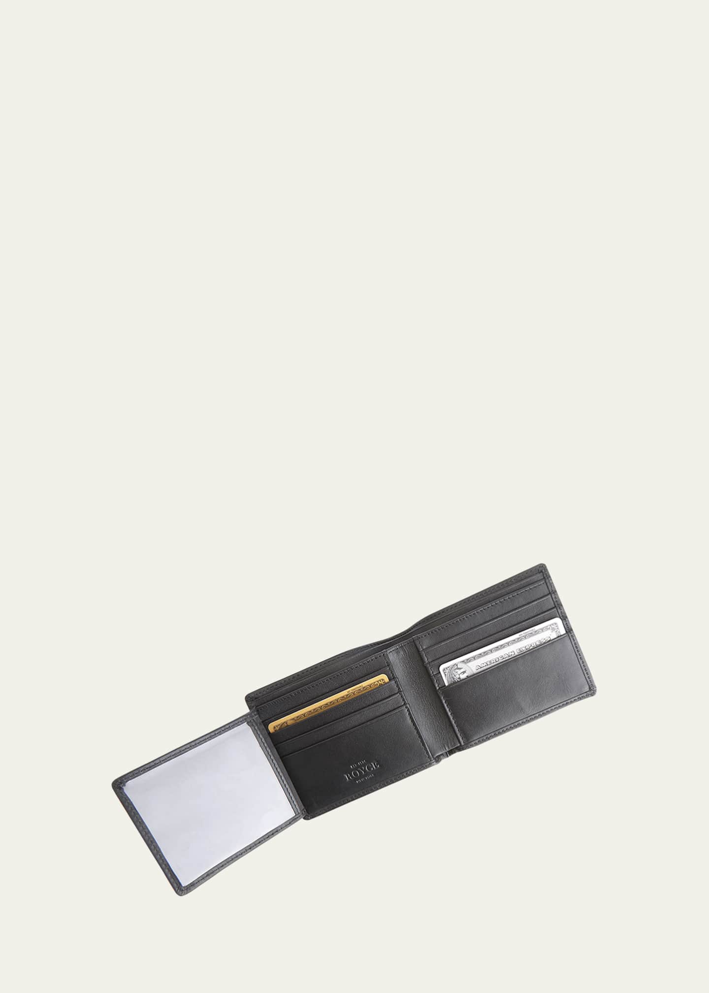 ROYCE New York Personalized Leather RFID Blocking Trifold Wallet Image 3 of 4