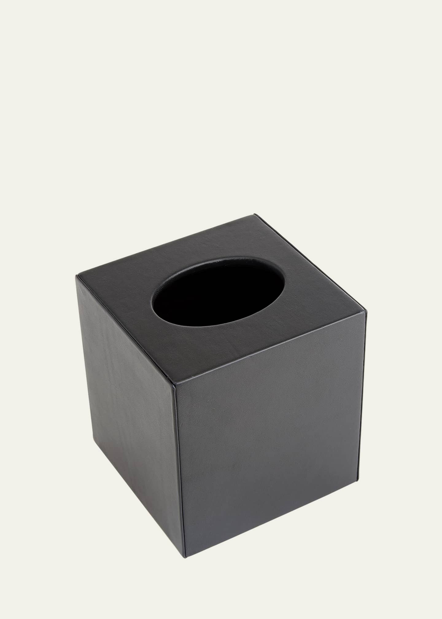 ROYCE New York Personalized Leather Tissue Box Cover Image 3 of 3