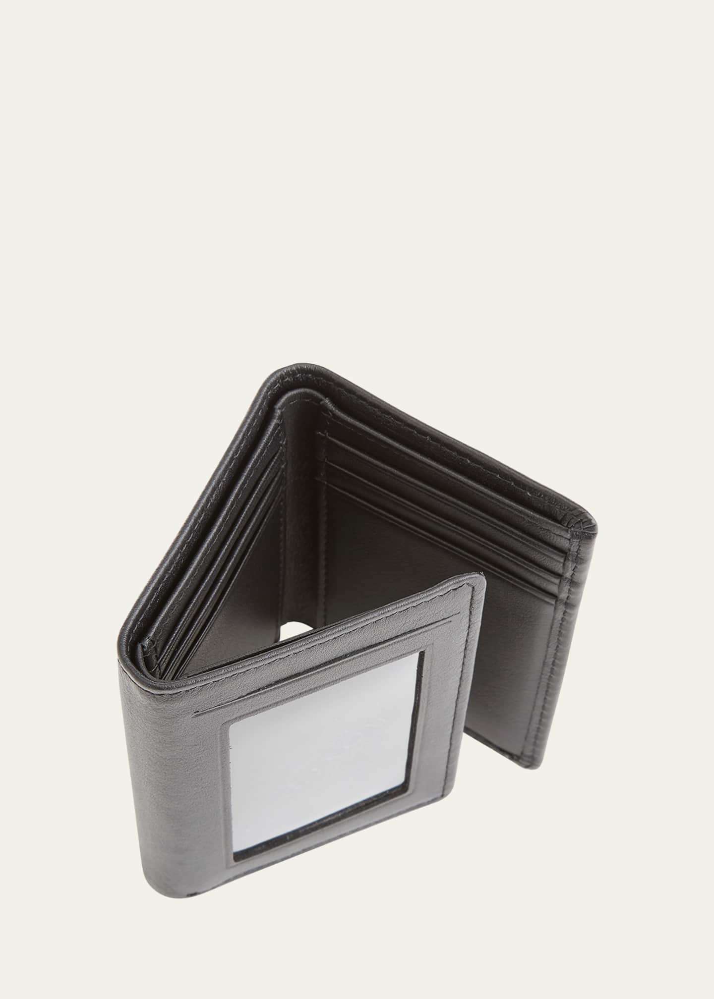 ROYCE New York Personalized Leather Trifold Wallet Image 2 of 3