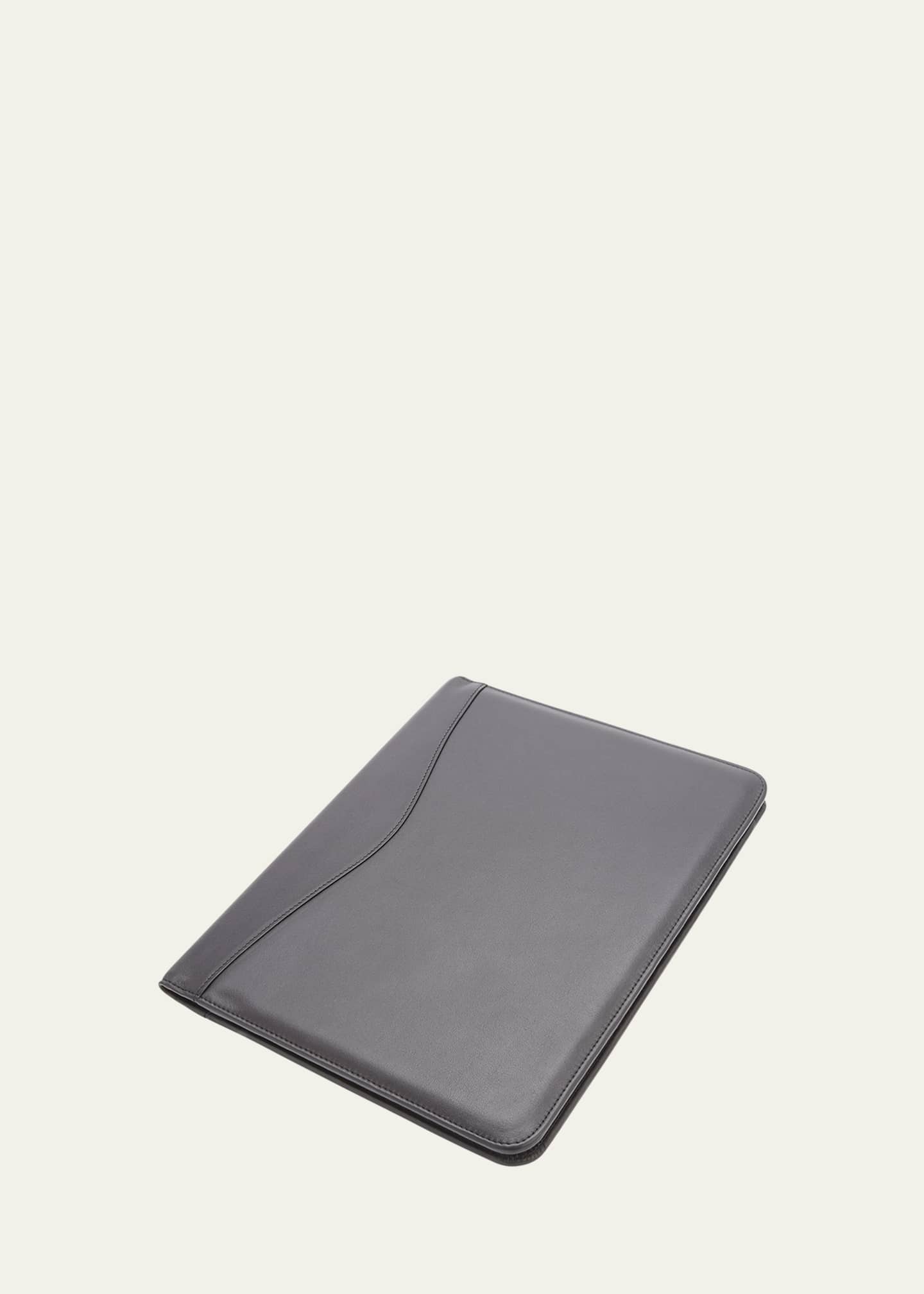 ROYCE New York Personalized Suede Lined Leather Writing Portfolio Image 2 of 2
