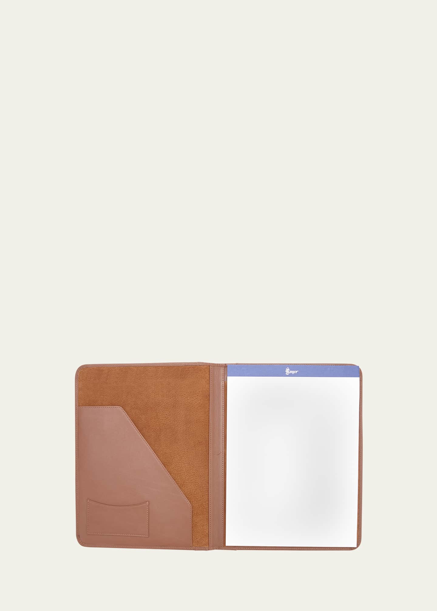 ROYCE New York Personalized Suede Lined Leather Writing Portfolio Image 1 of 2