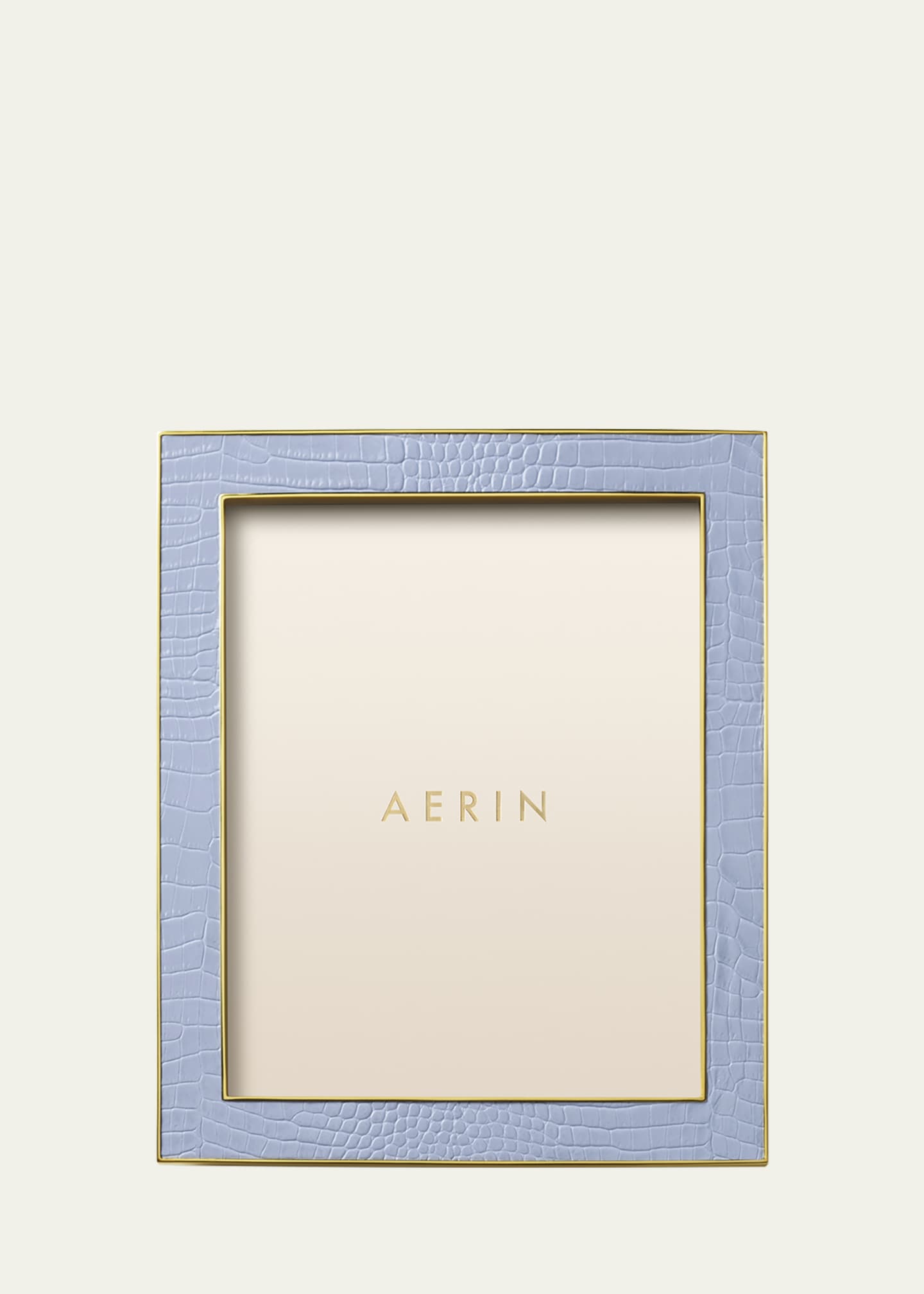 AERIN Classic Croc Leather Photo Frame, 8" x 10" Image 2 of 4