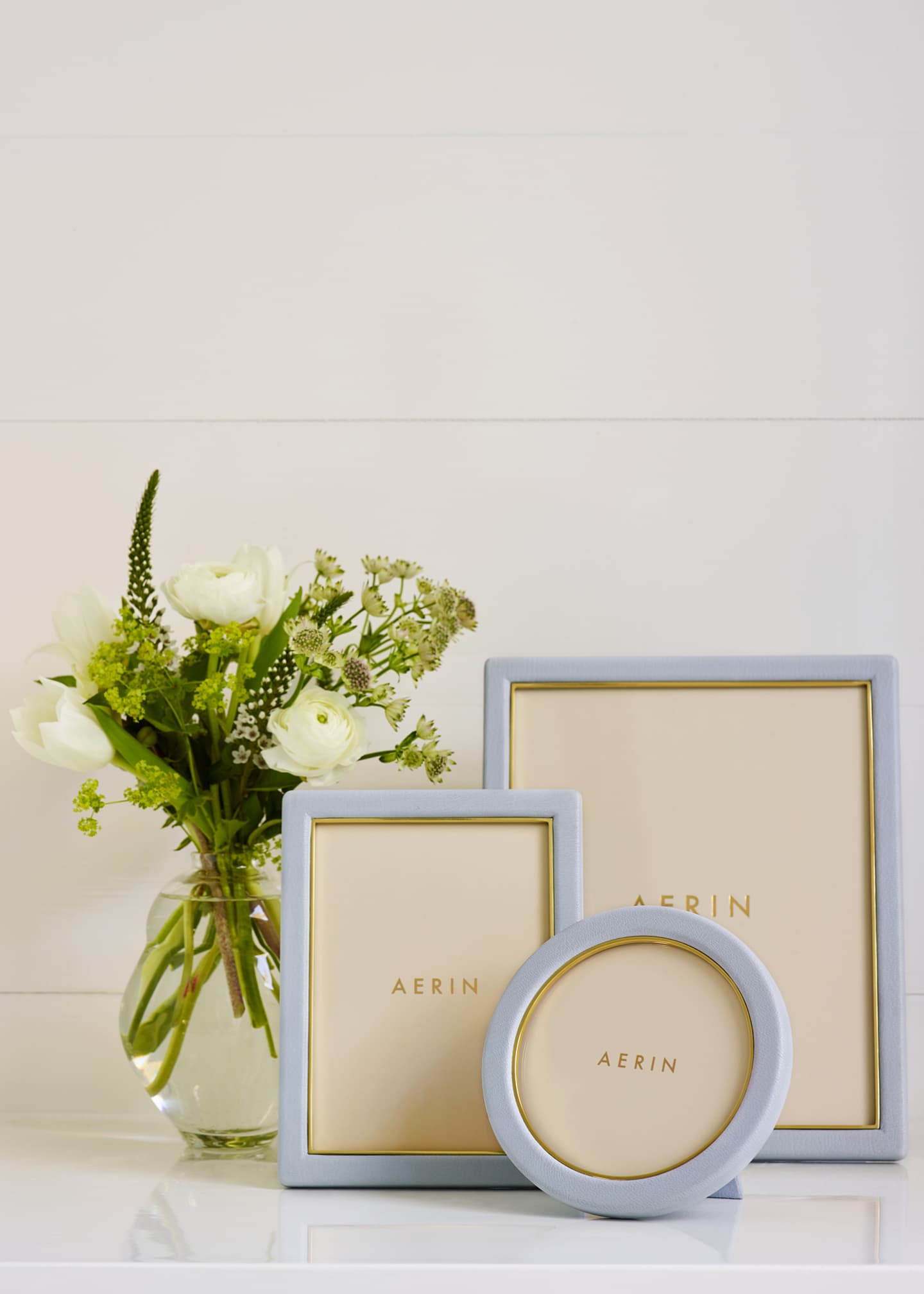 AERIN Piero Leather Photo Frame, 8" x 10" Image 4 of 4