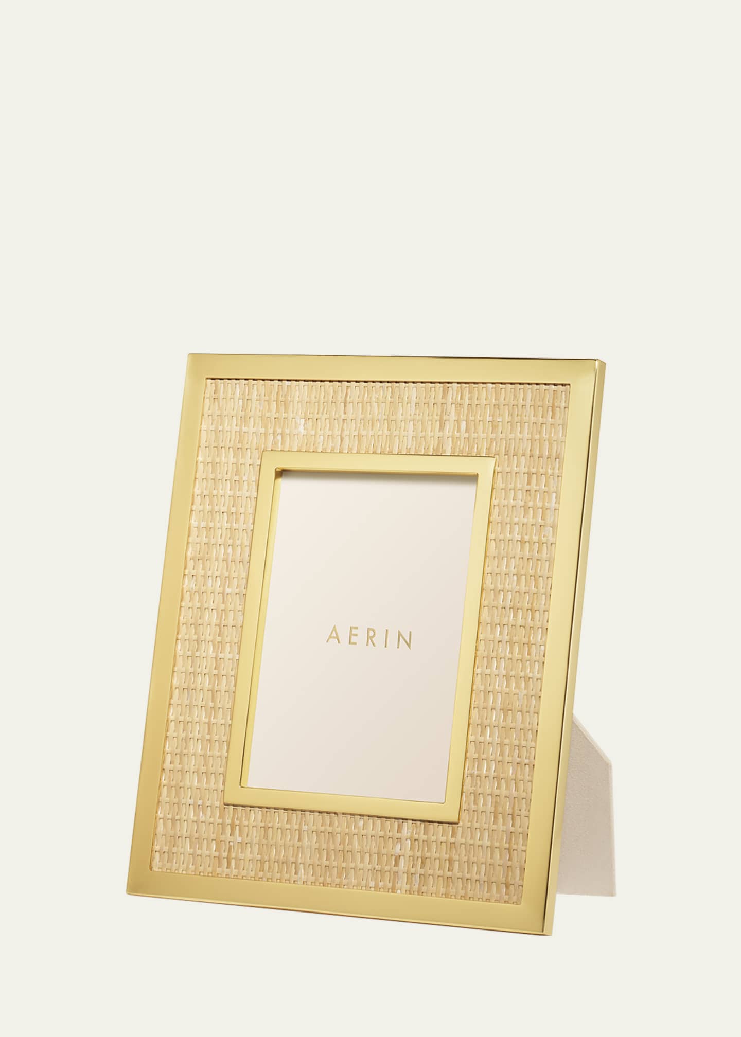 AERIN Colette Cane & Brass Frame, 5" x 7" Image 1 of 3