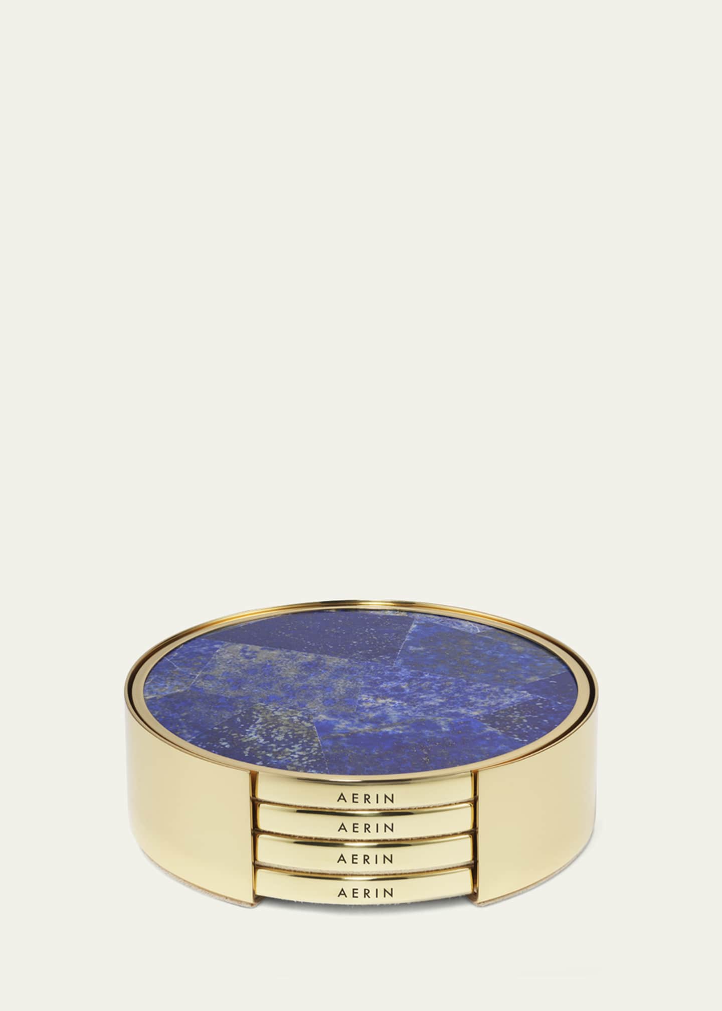 AERIN Lucas Mosaic Coasters, Set of 4 Image 2 of 3